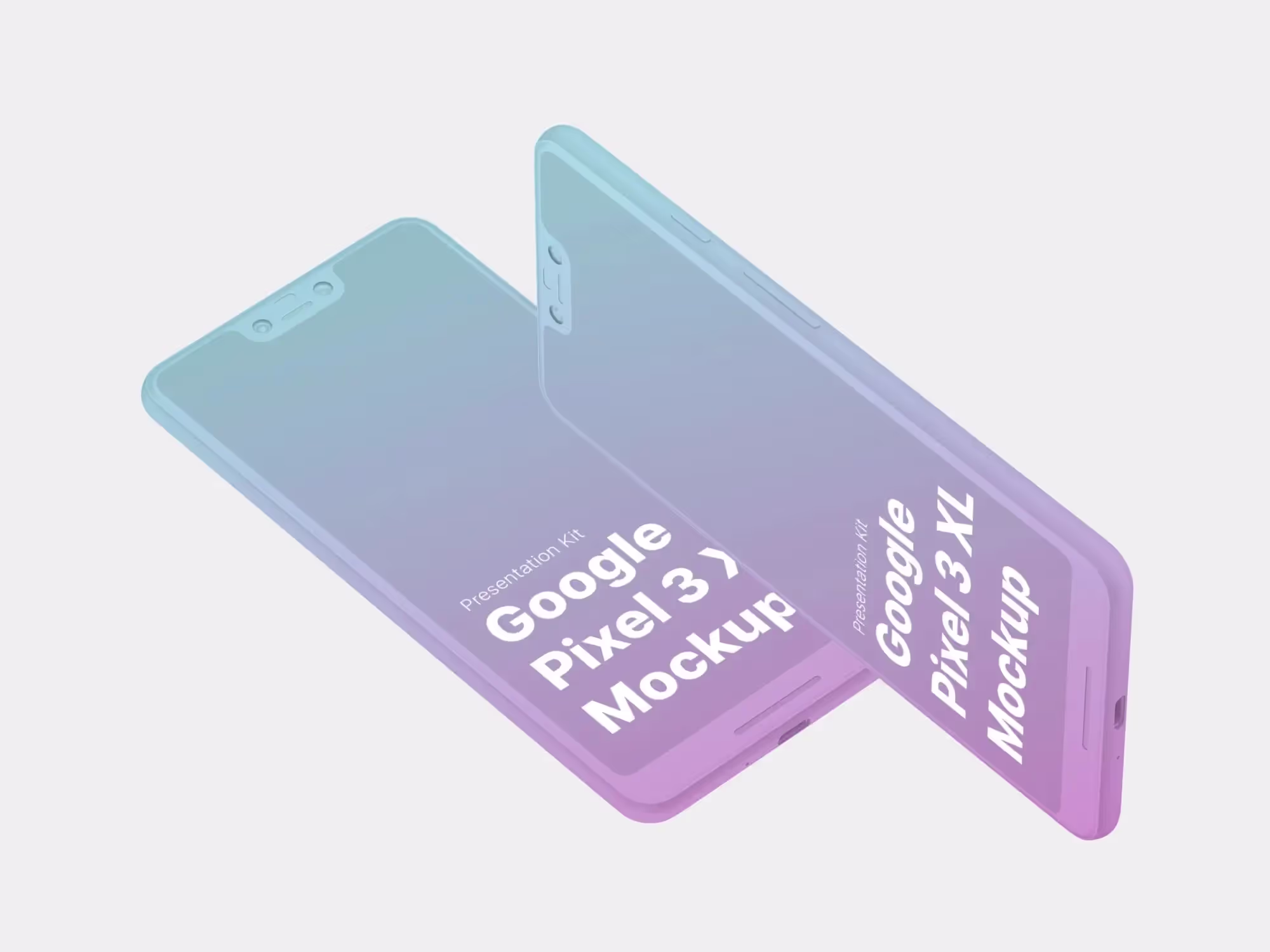 Google Pixel 3, Google Pixel 3 XL Mockups | Top Selling Mockup
