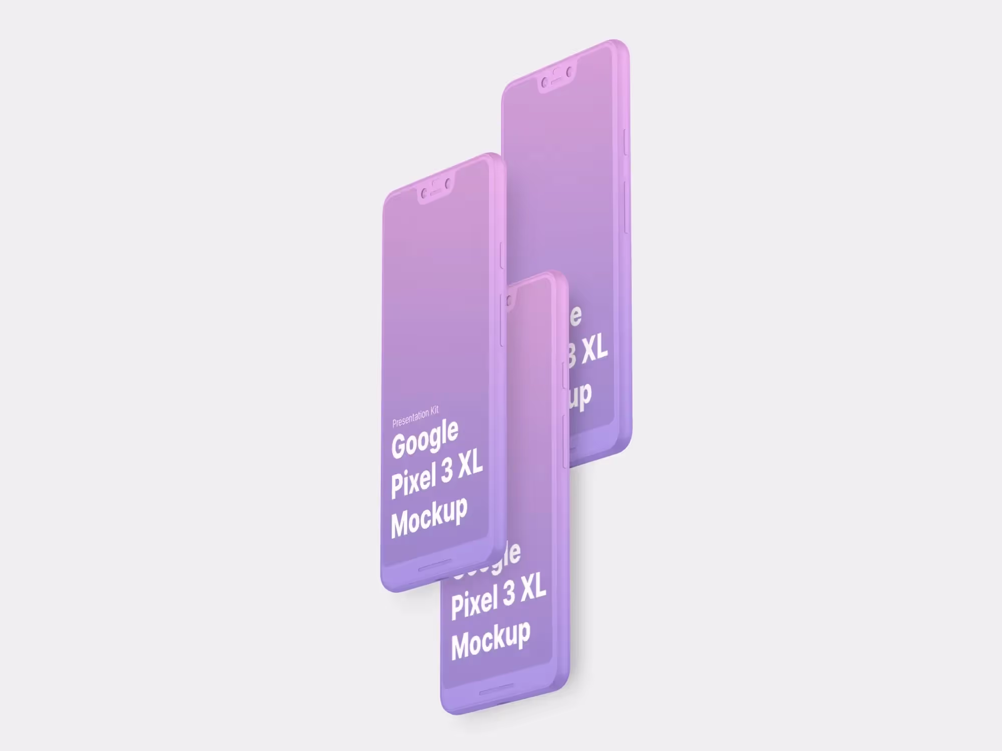 Google Pixel 3, Google Pixel 3 XL Mockups | Download at ls.graphics