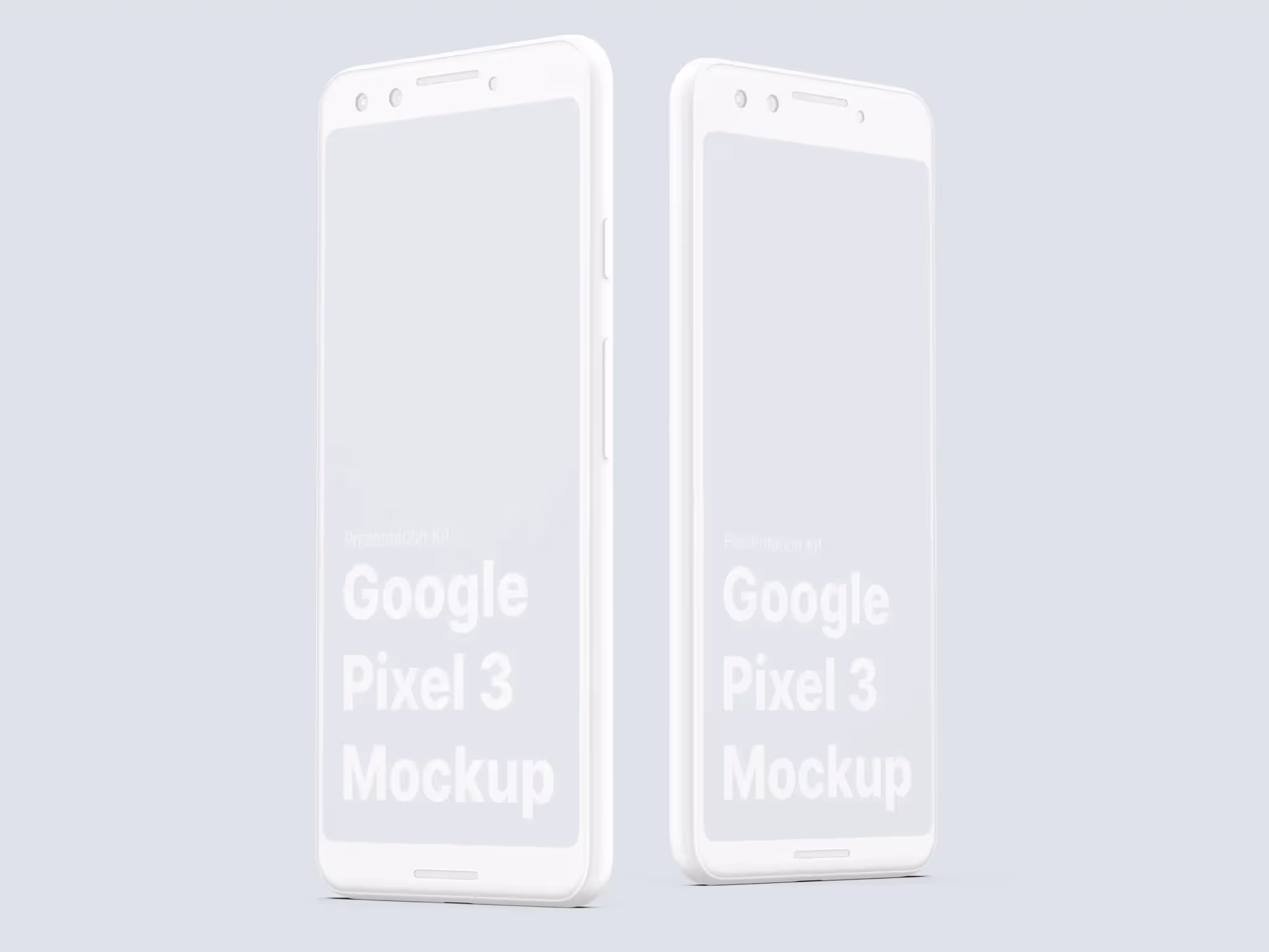 Google Pixel 3, Google Pixel 3 XL Mockups | Professional Template