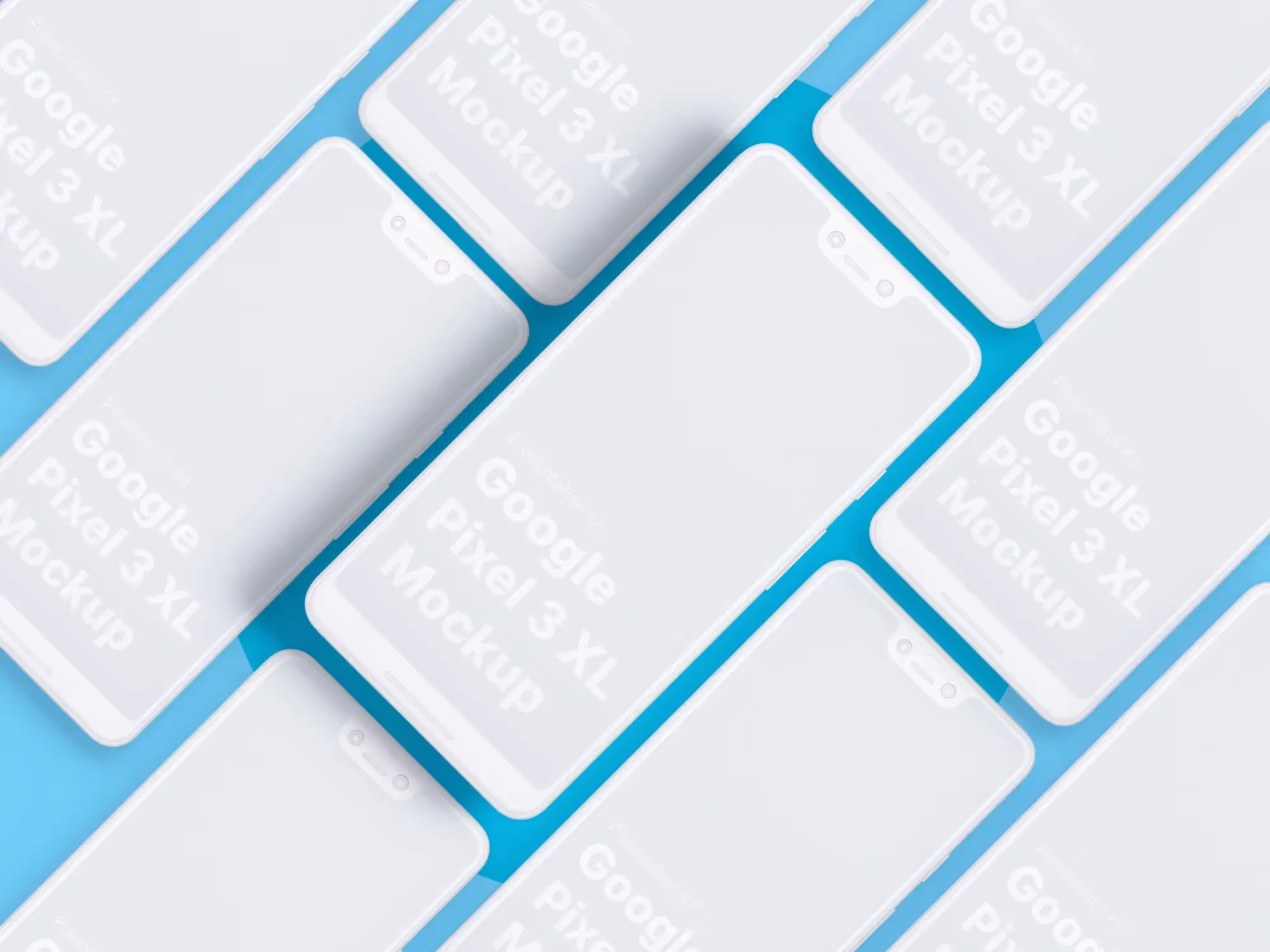Google Pixel 3, Google Pixel 3 XL Mockups | Pro Designer Pack