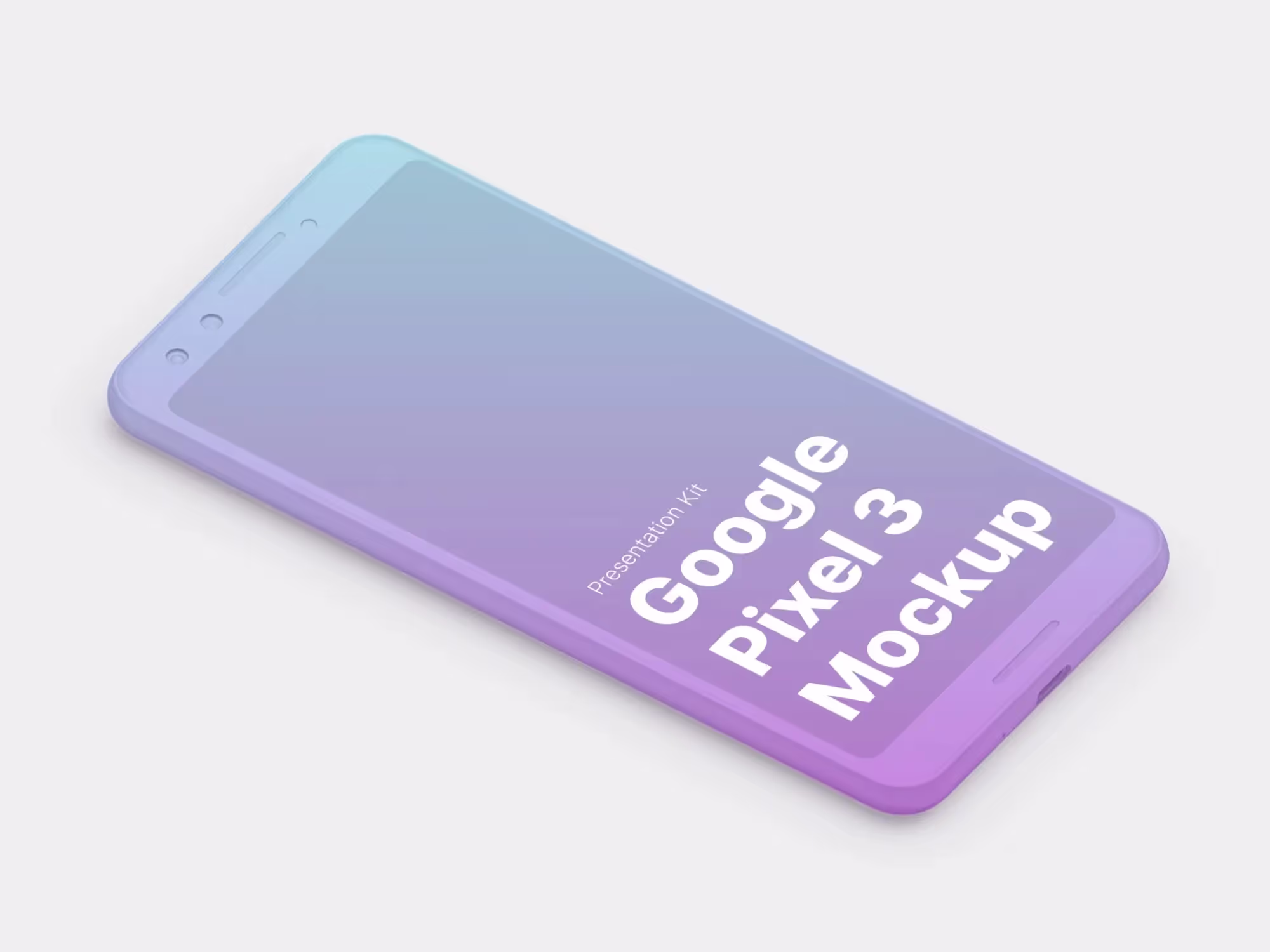 Google Pixel 3, Google Pixel 3 XL Mockups | Full Resolution File