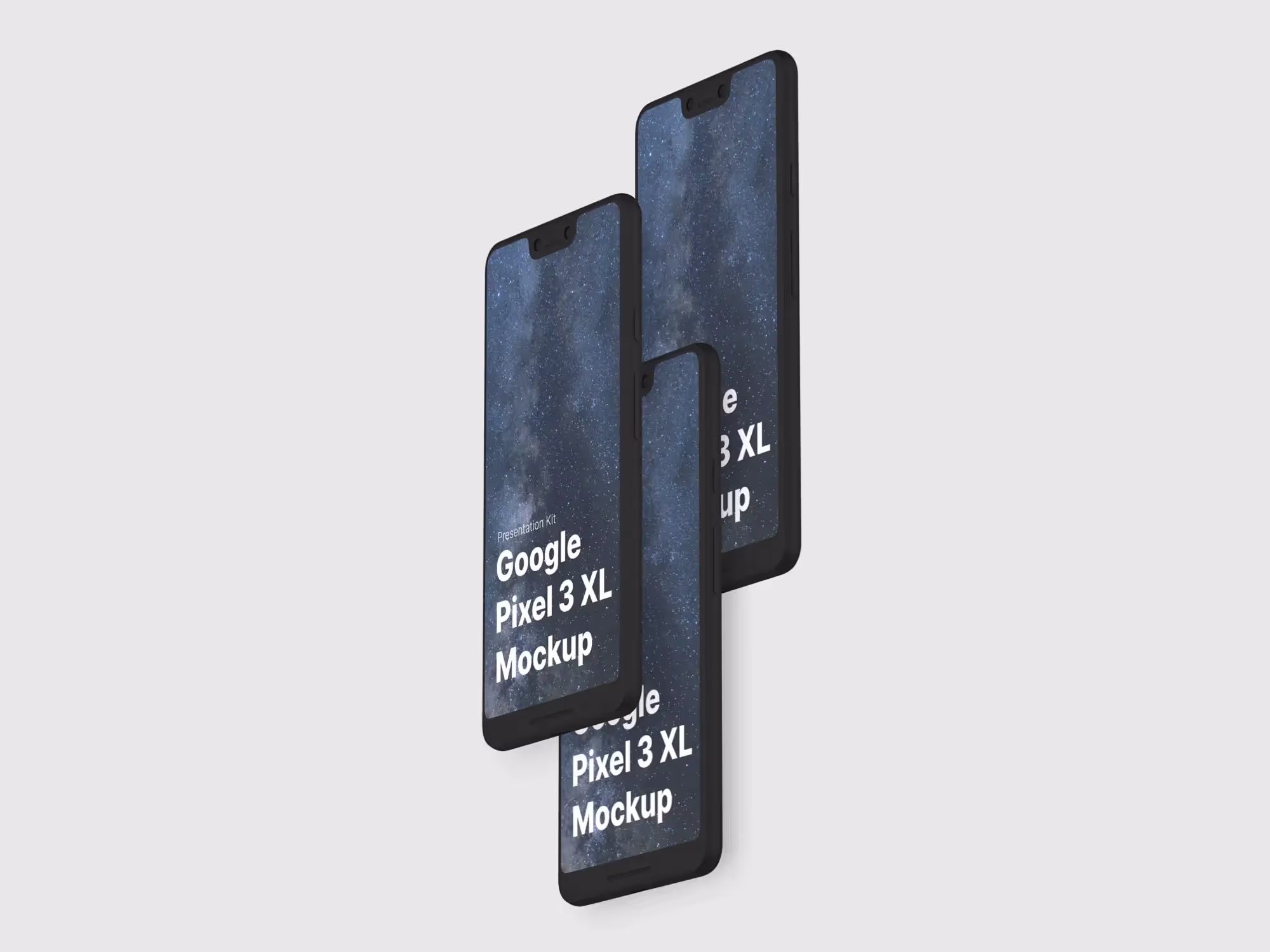 Google Pixel 3, Google Pixel 3 XL Mockups | Download at ls.graphics