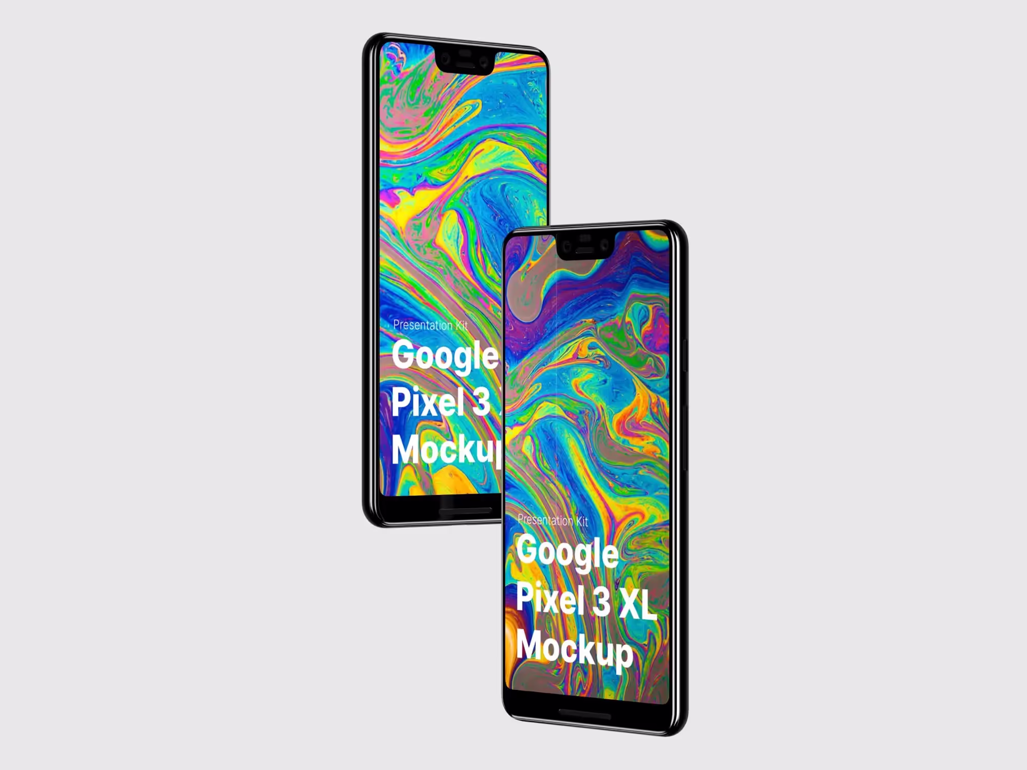 Google Pixel 3, Google Pixel 3 XL Mockups | Best Seller Template