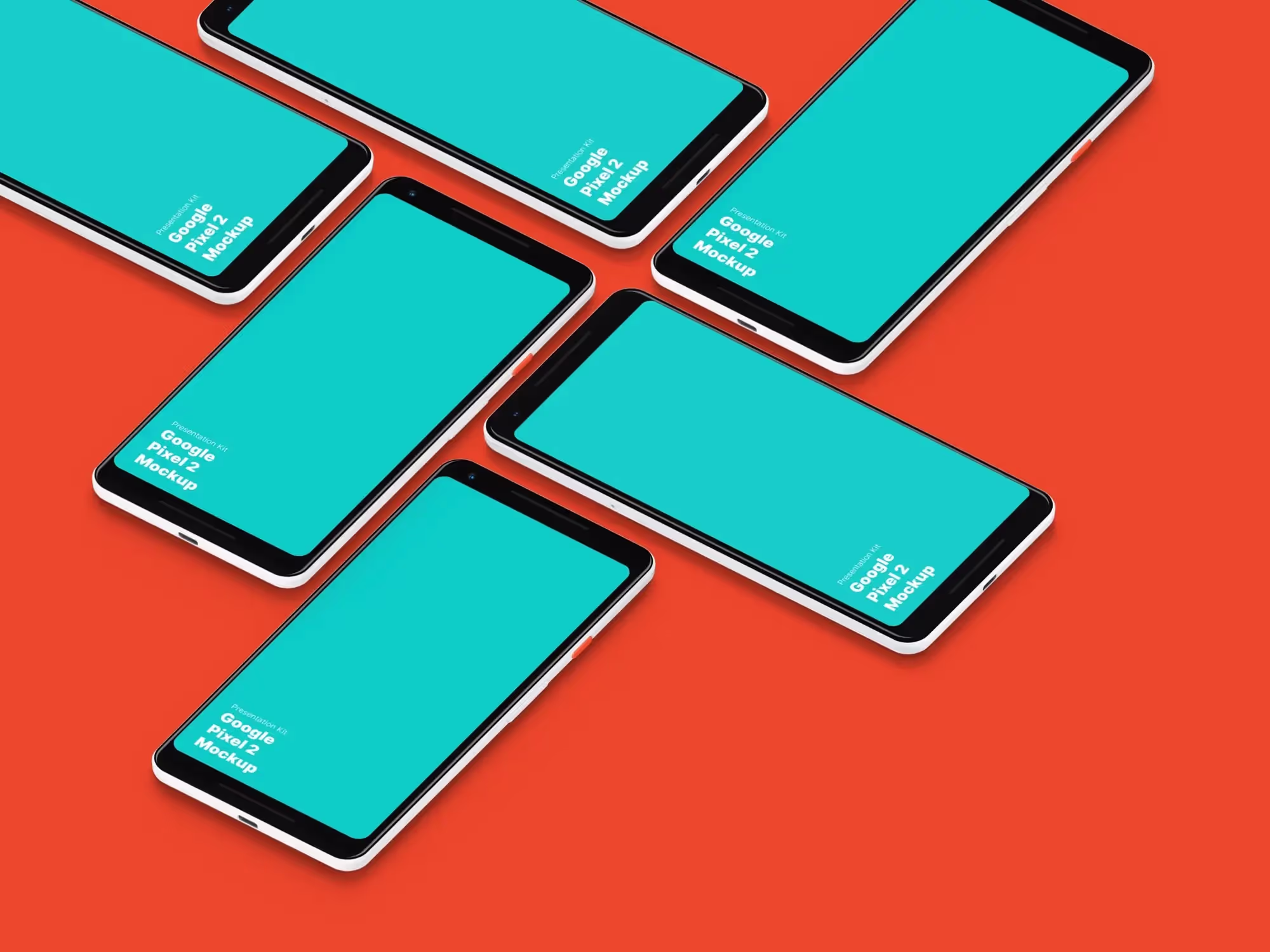 Google Pixel 2 Mockups | Premium Download Ready