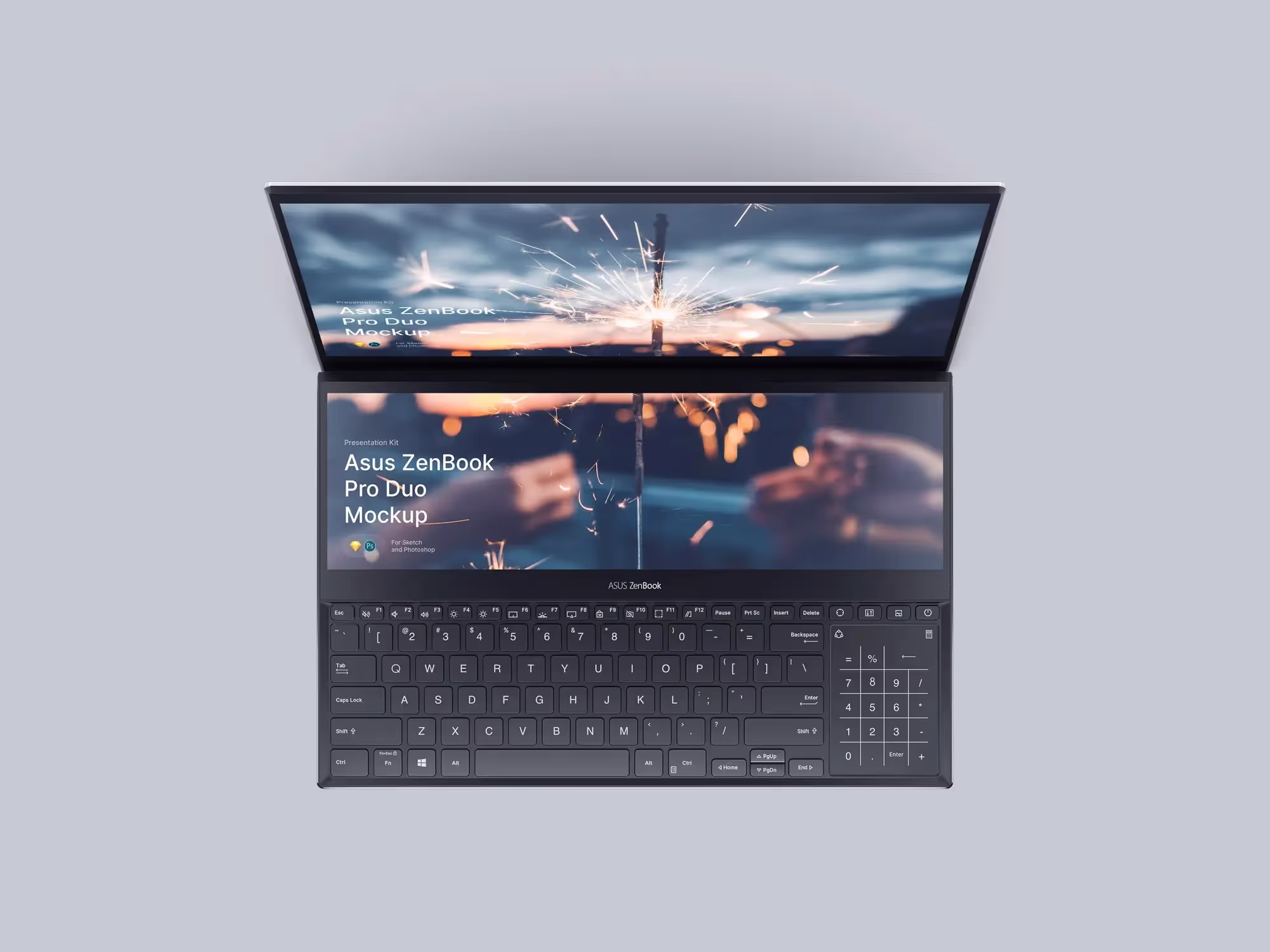Asus ZenBook Pro Duo Mockups | Top Selling Mockup