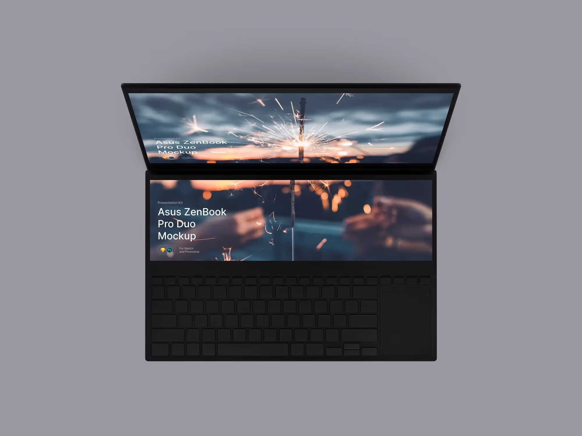 Asus ZenBook Pro Duo Mockups | High Quality Asset