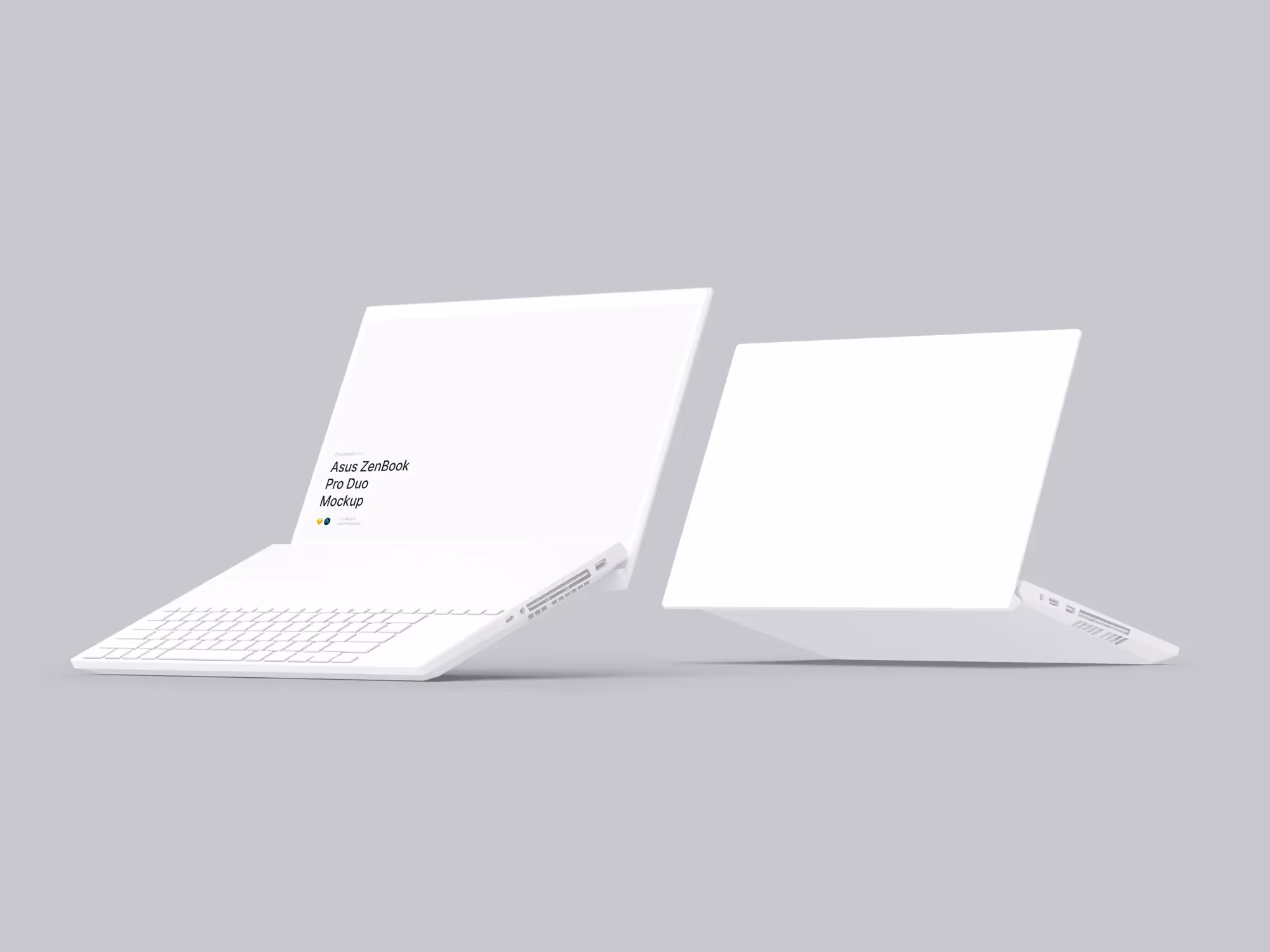 Asus ZenBook Pro Duo Mockups | Available on ls.graphics