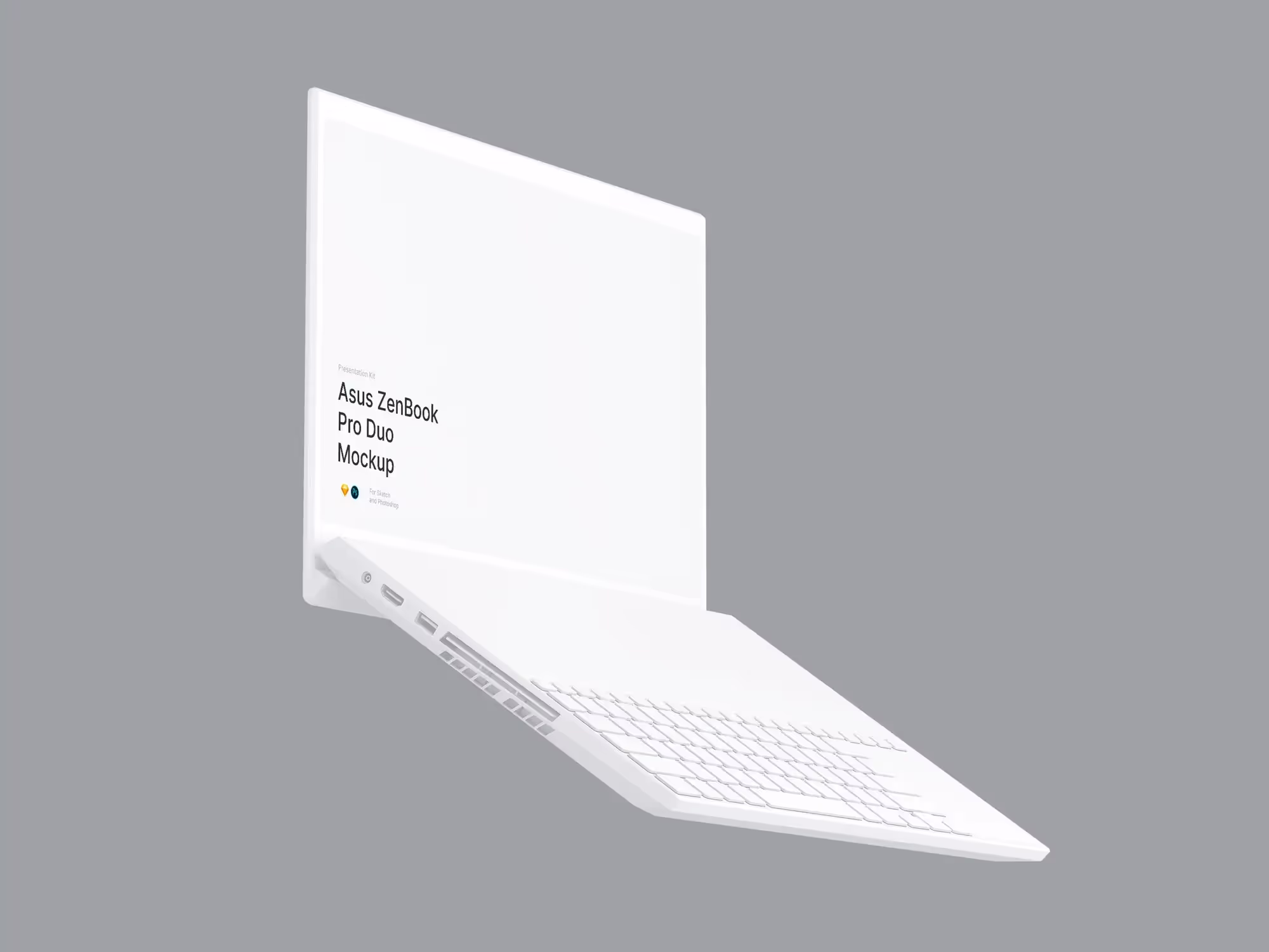 Asus ZenBook Pro Duo Mockups | Professional Template