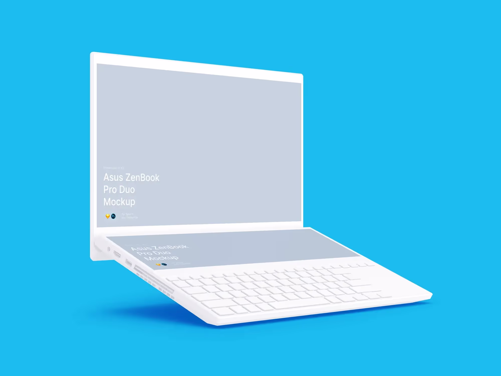Asus ZenBook Pro Duo Mockups | Professional Template