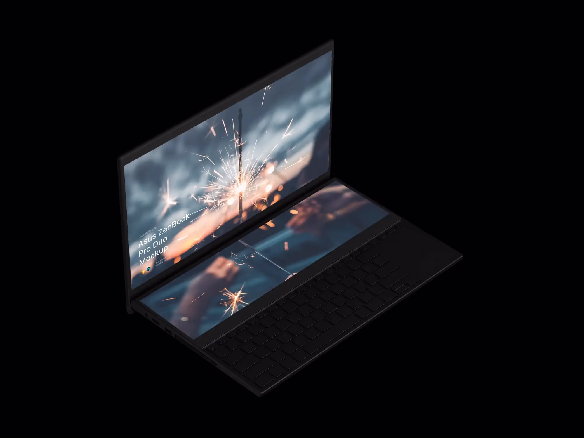 Asus ZenBook Pro Duo Mockups | High Quality Asset