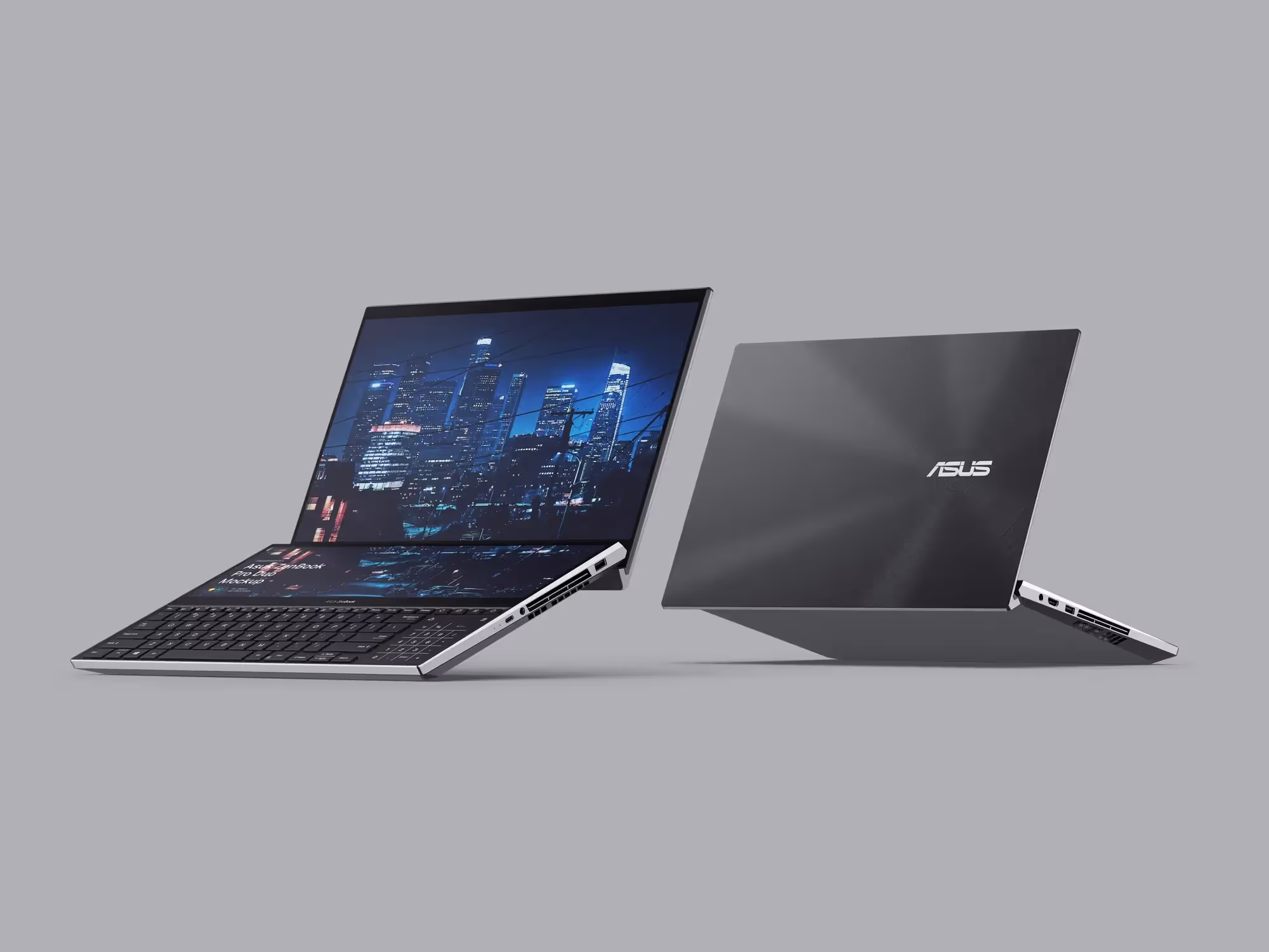 Asus ZenBook Pro Duo Mockups | Best Seller Template