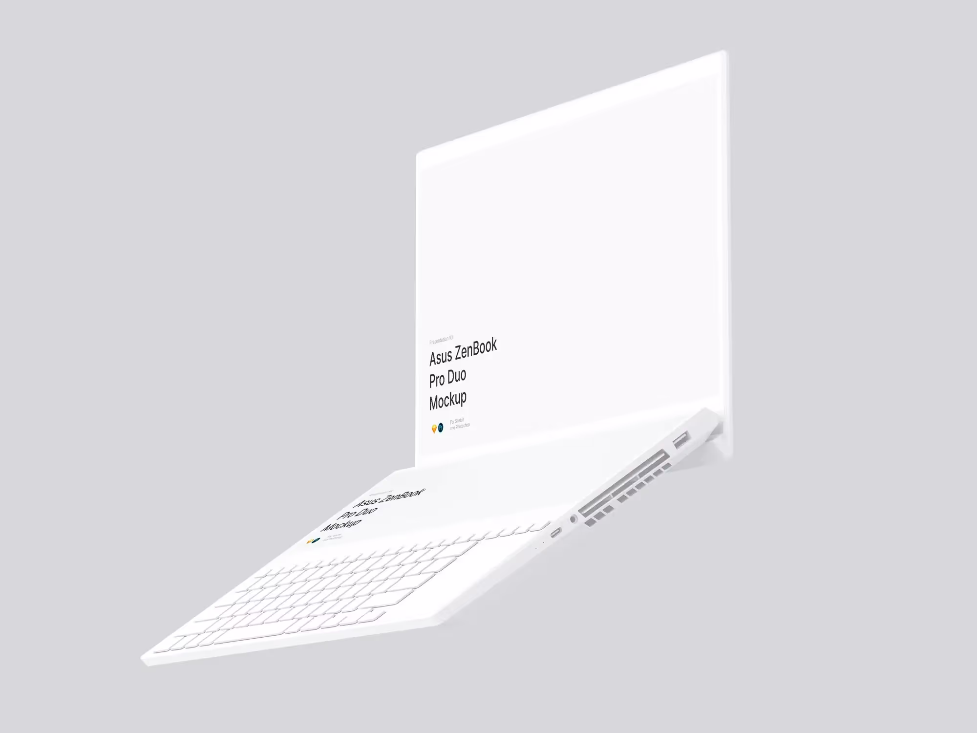 Asus ZenBook Pro Duo Mockups | Top Selling Mockup