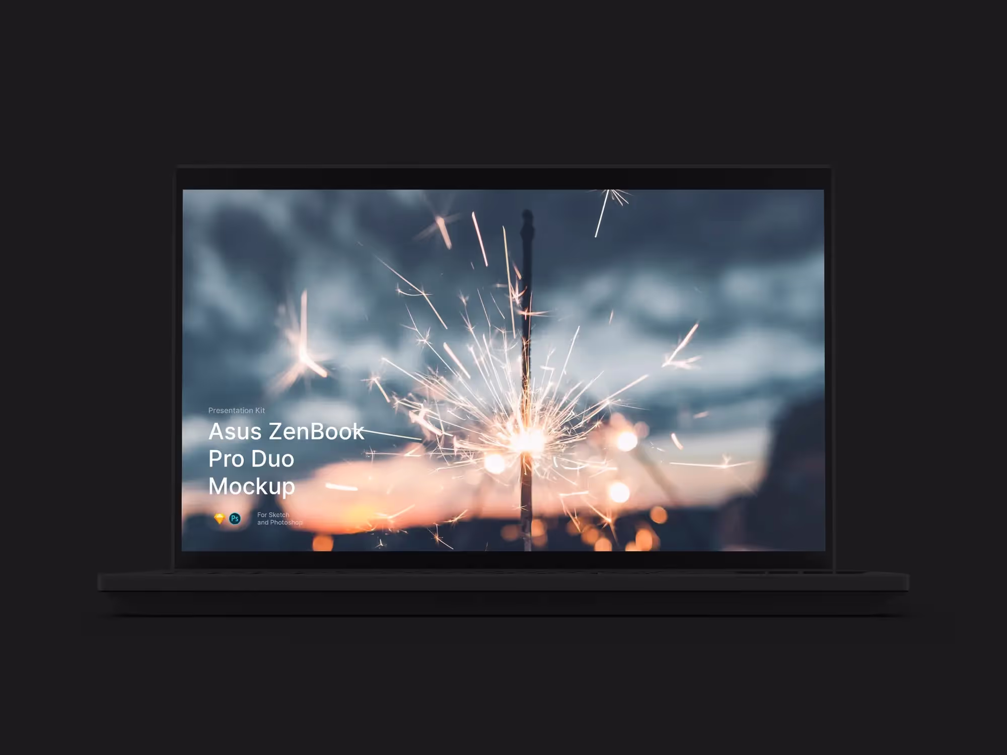 Asus ZenBook Pro Duo Mockups | Commercial License Ready
