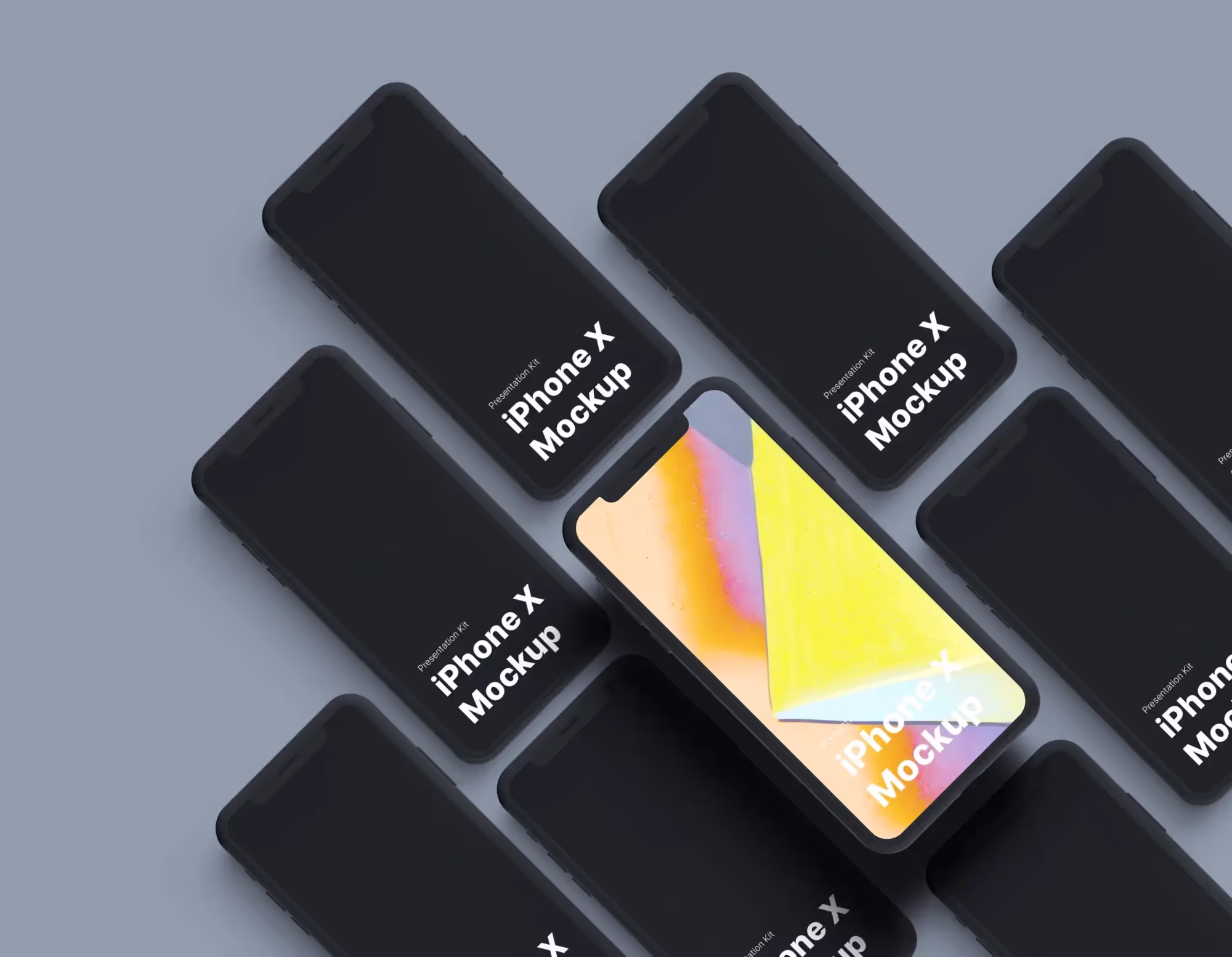 Apple iPhone X Mockups | Full Resolution File
