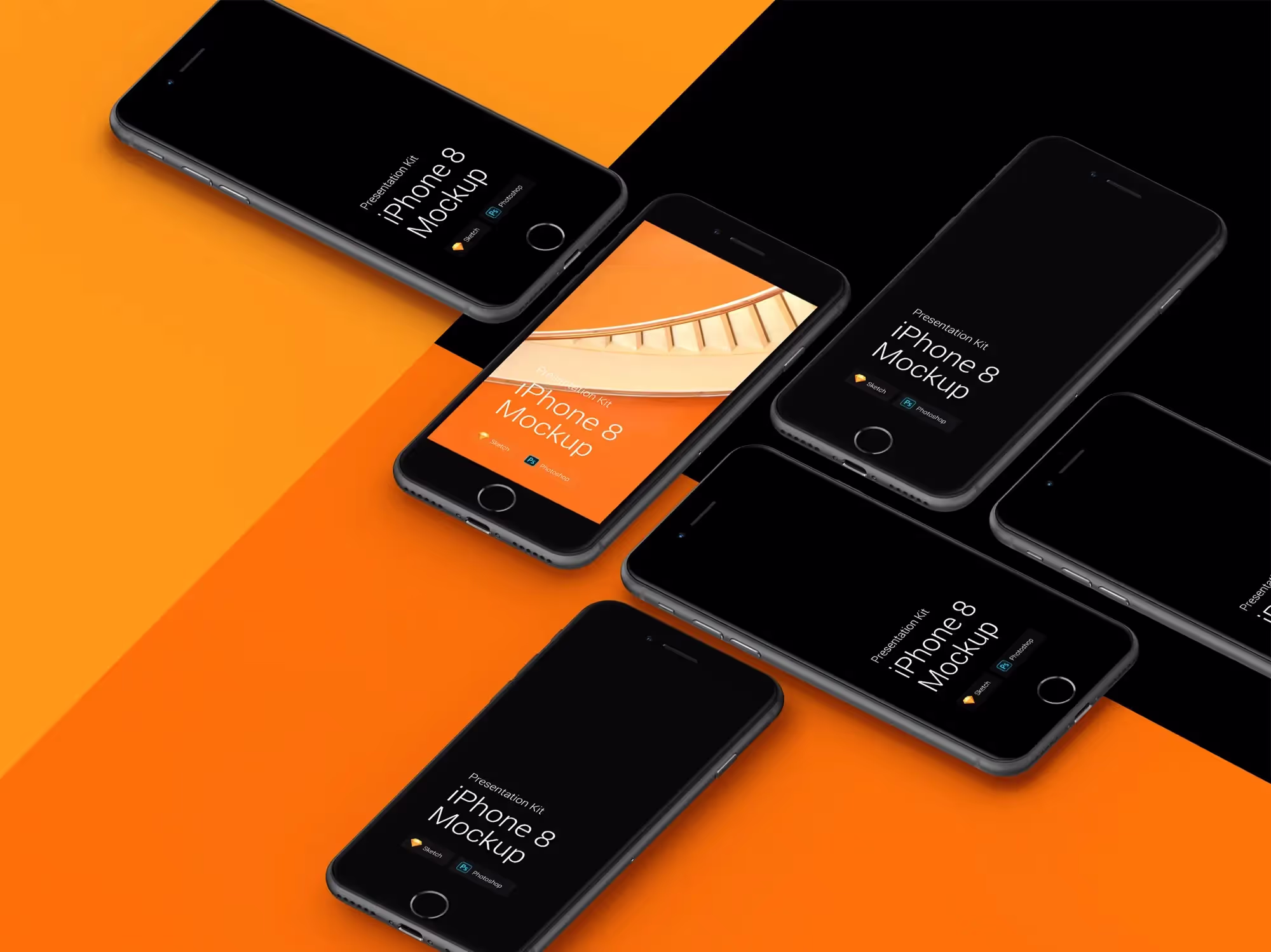 Apple iPhone 8 Mockups | Full Resolution File