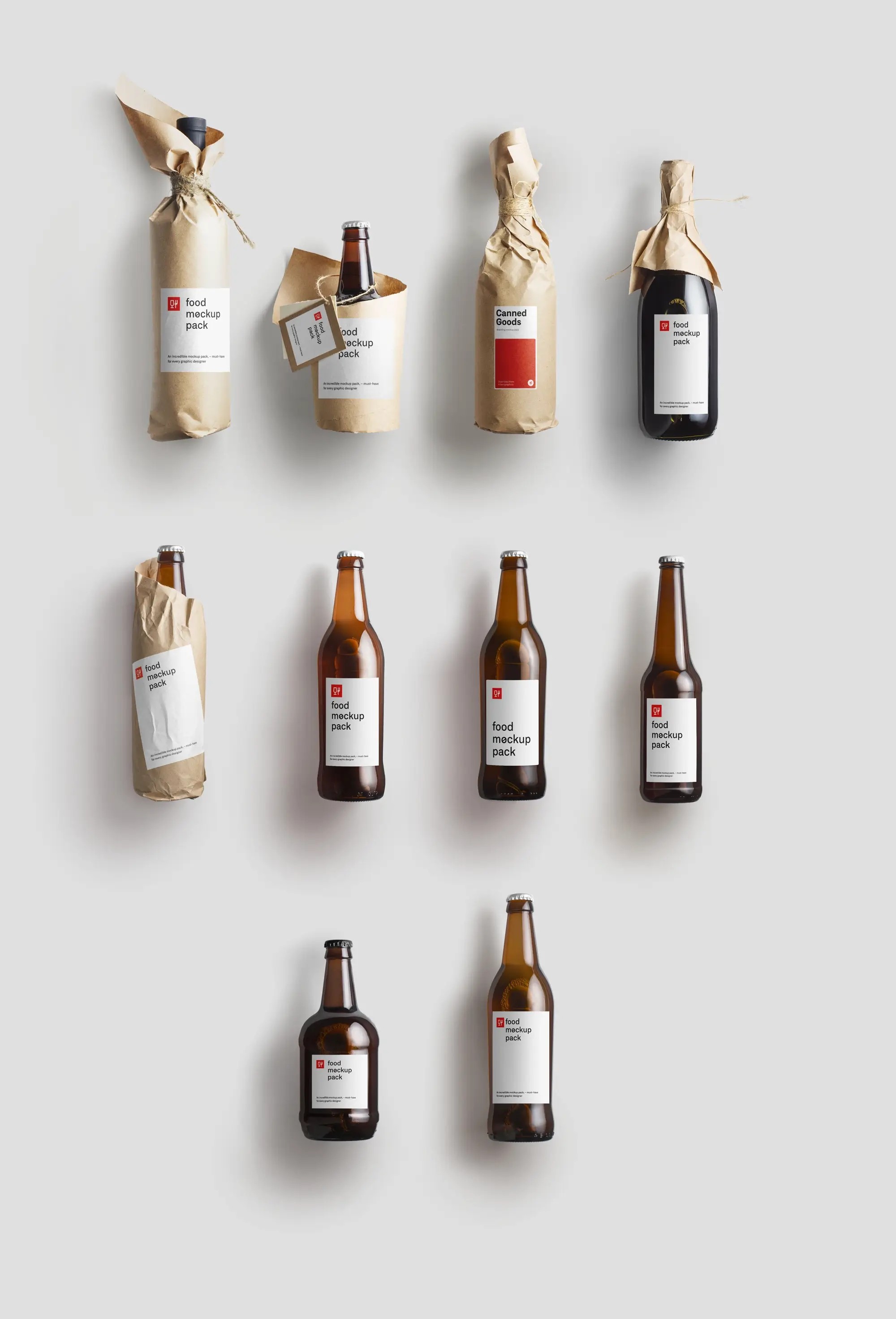 Bottle Mockups | Pro Designer Pack