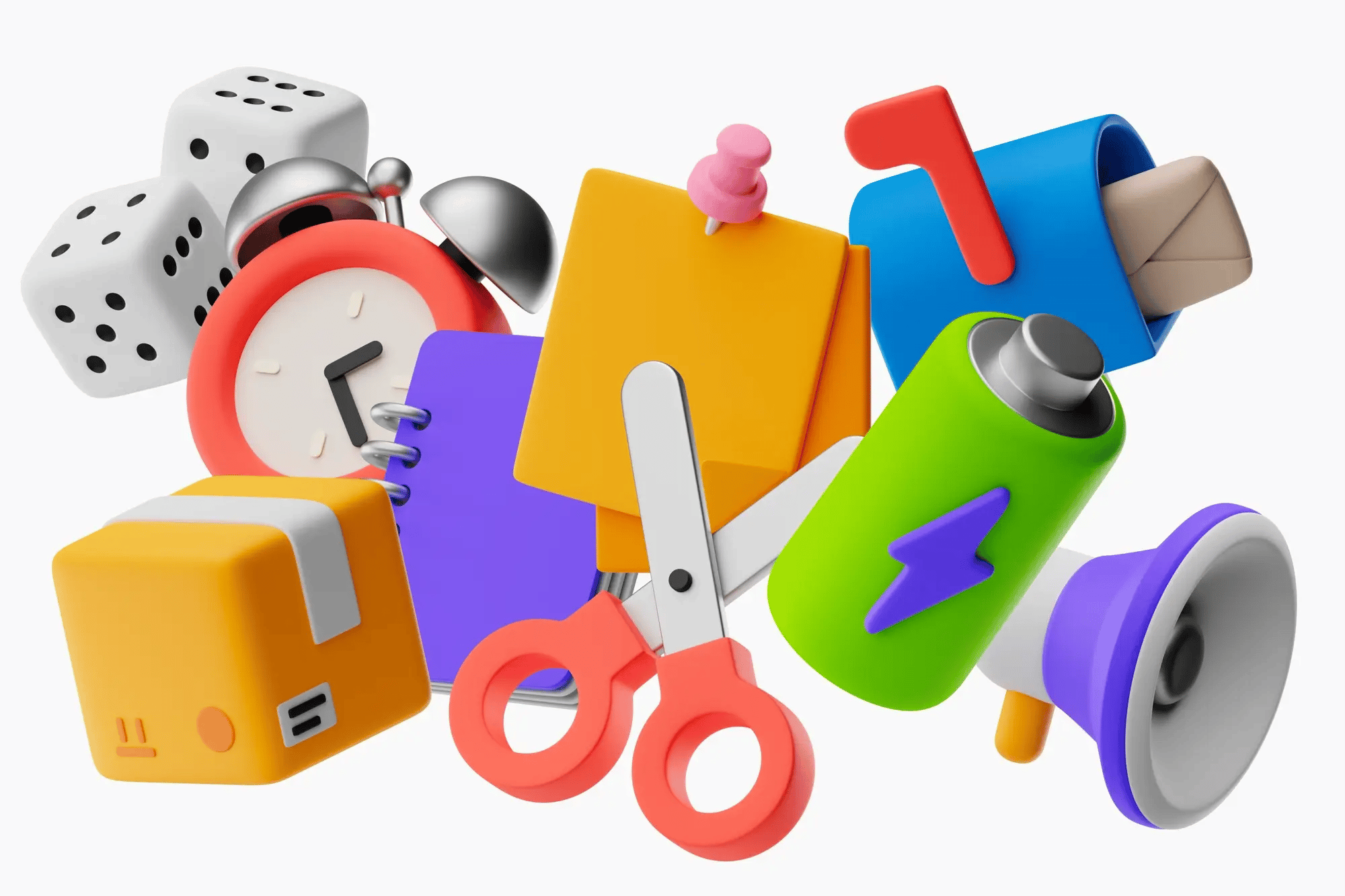 Premium Mockup - Booomps 3D Icons Pack | Download at ls.graphics