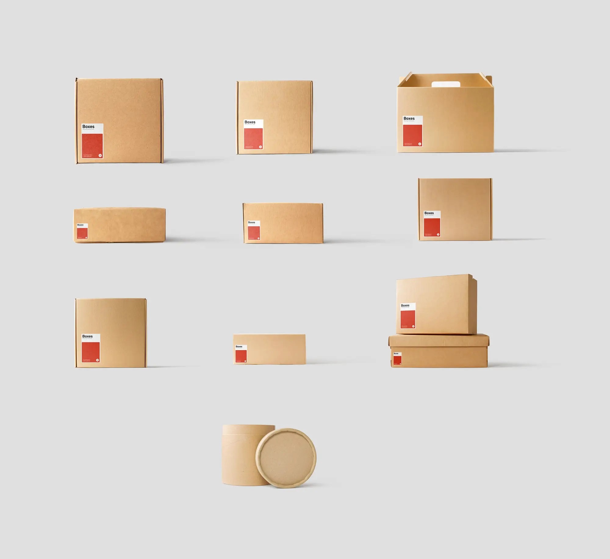 Kraft Box Mockups | Commercial License Ready