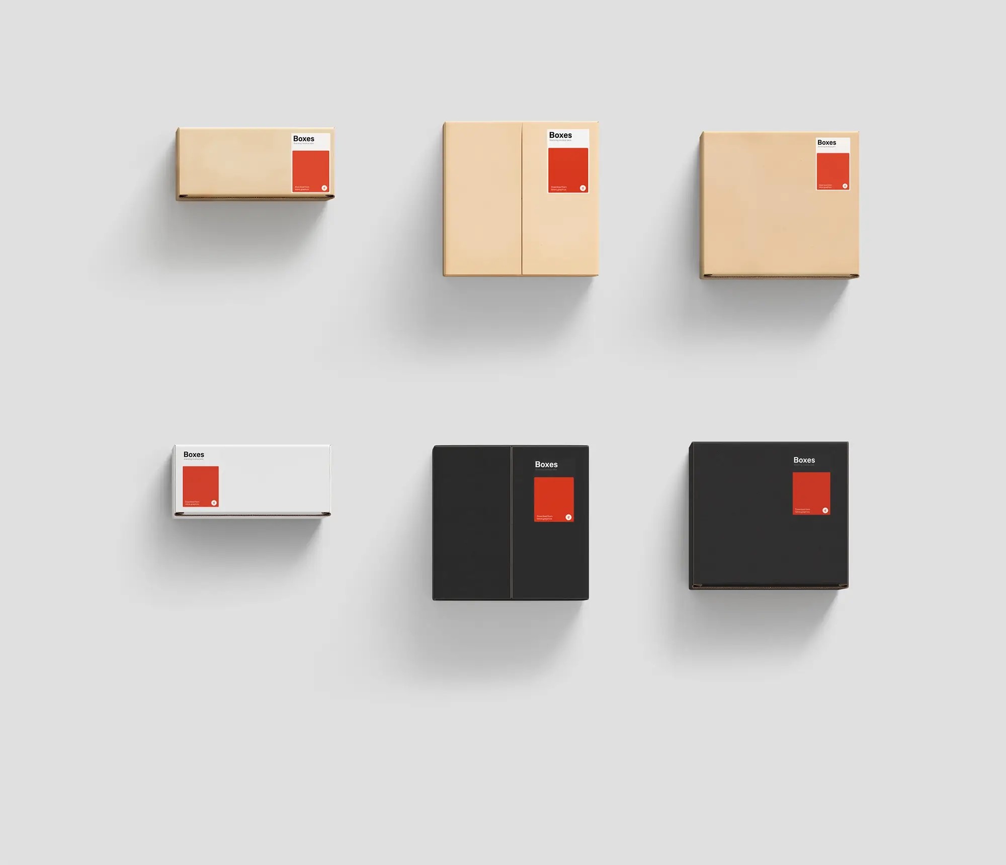 Kraft Box Mockups | High Quality Asset