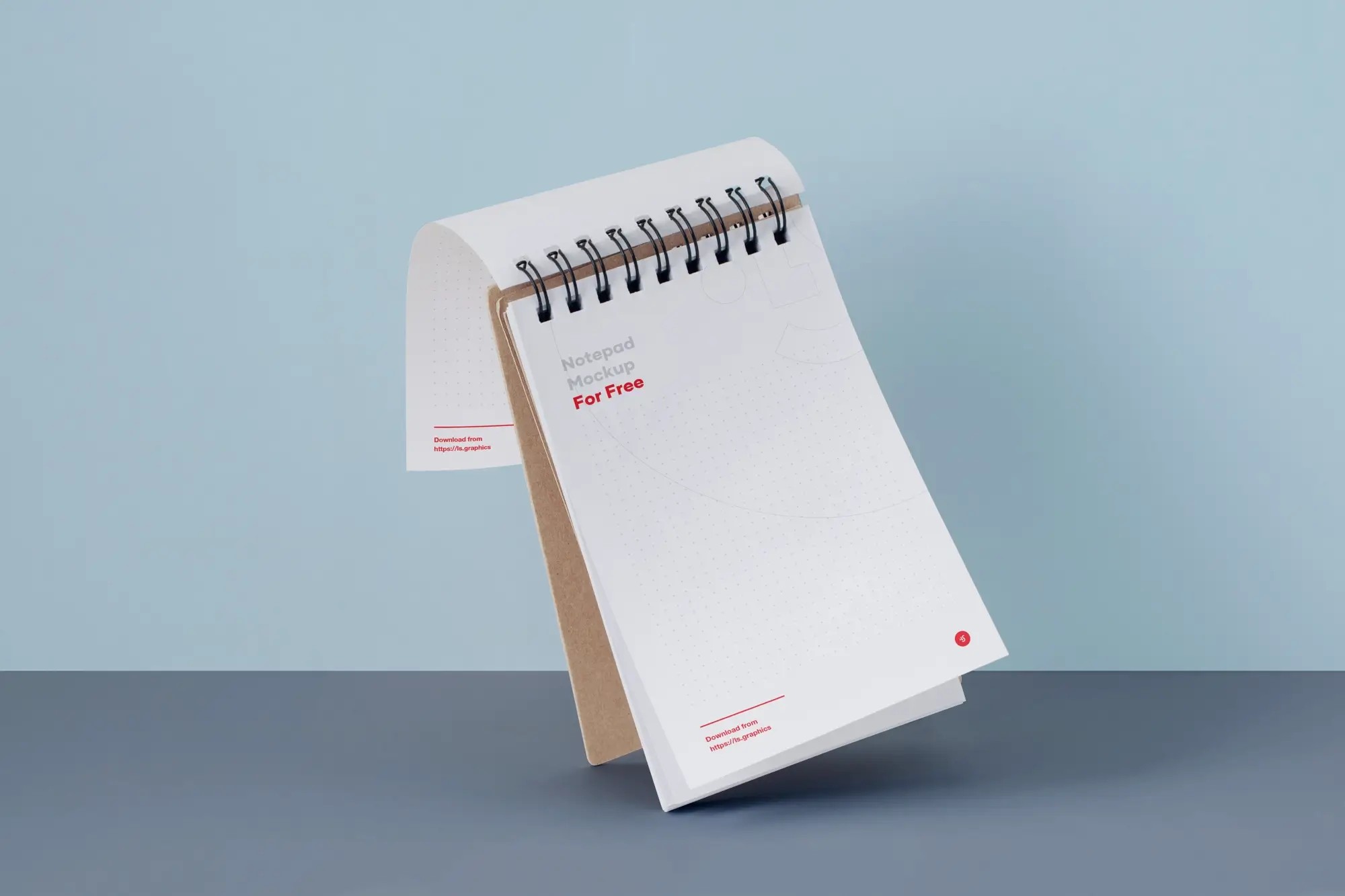 Free Notepad Mockup for Photoshop | High Quality Asset