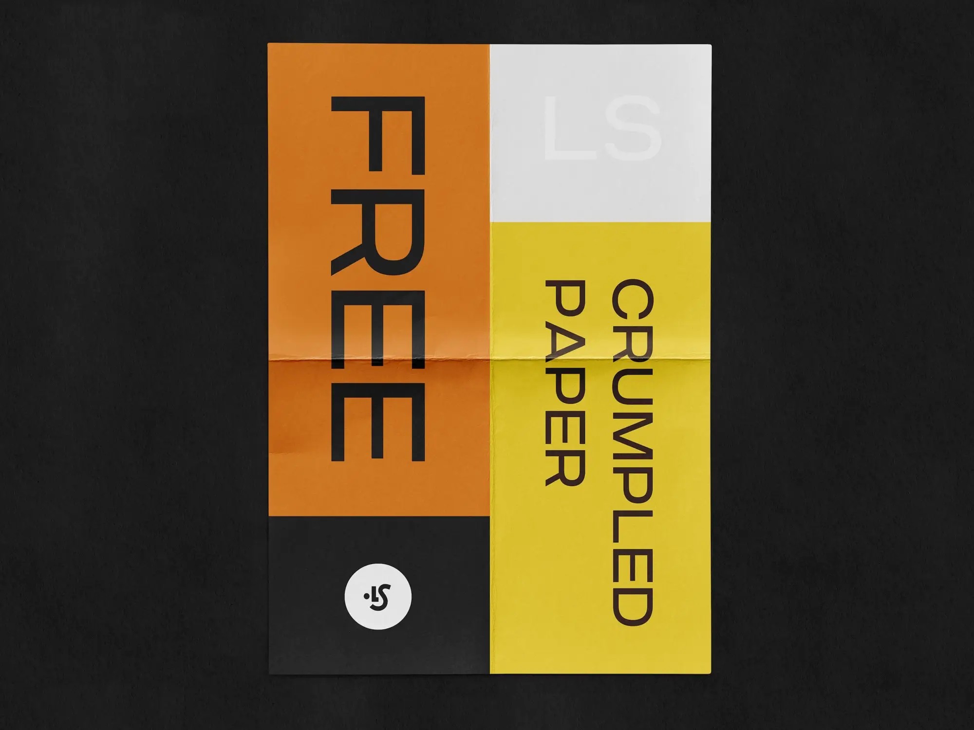 Free Crumpled Paper Mockup | Premium Download Ready