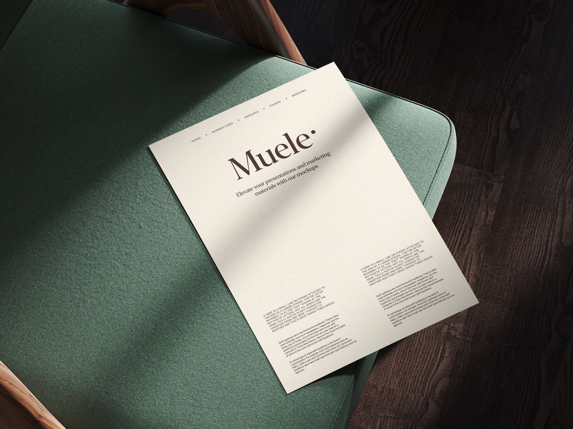 Muele, Branding Mockups, EU, Scene 01 | Download at ls.graphics