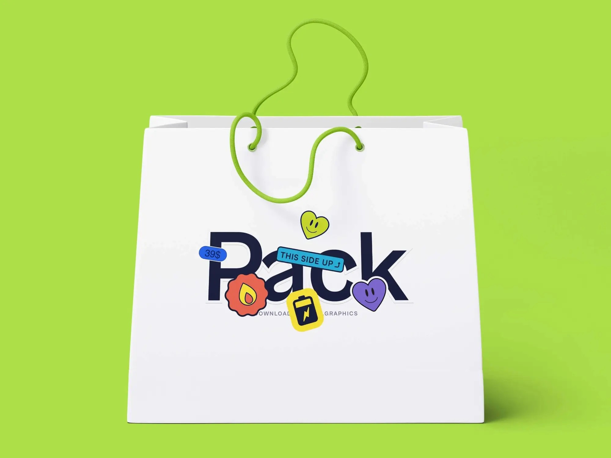 Free Paper Shopping Bag Beautiful Mockup | Full Resolution File