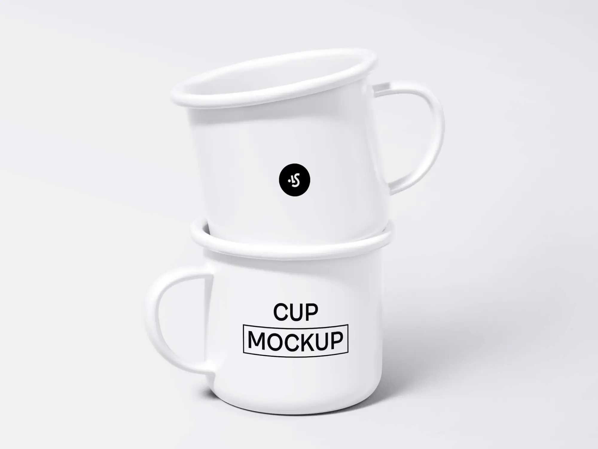 Free Steel Mugs Minimalistic Mockup | Pro Designer Pack