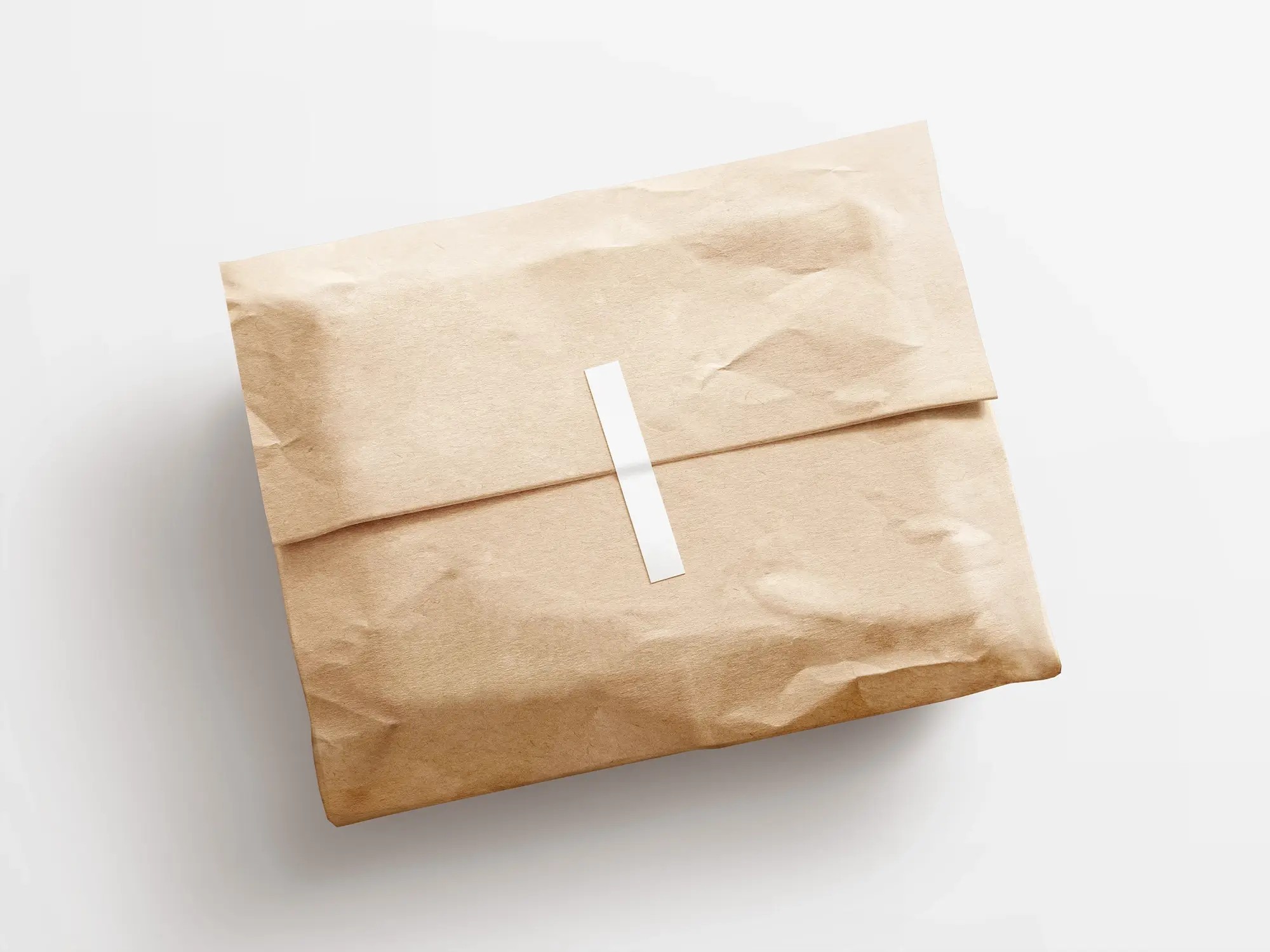 Free Kraft Paper Postal Package | Top Selling Mockup
