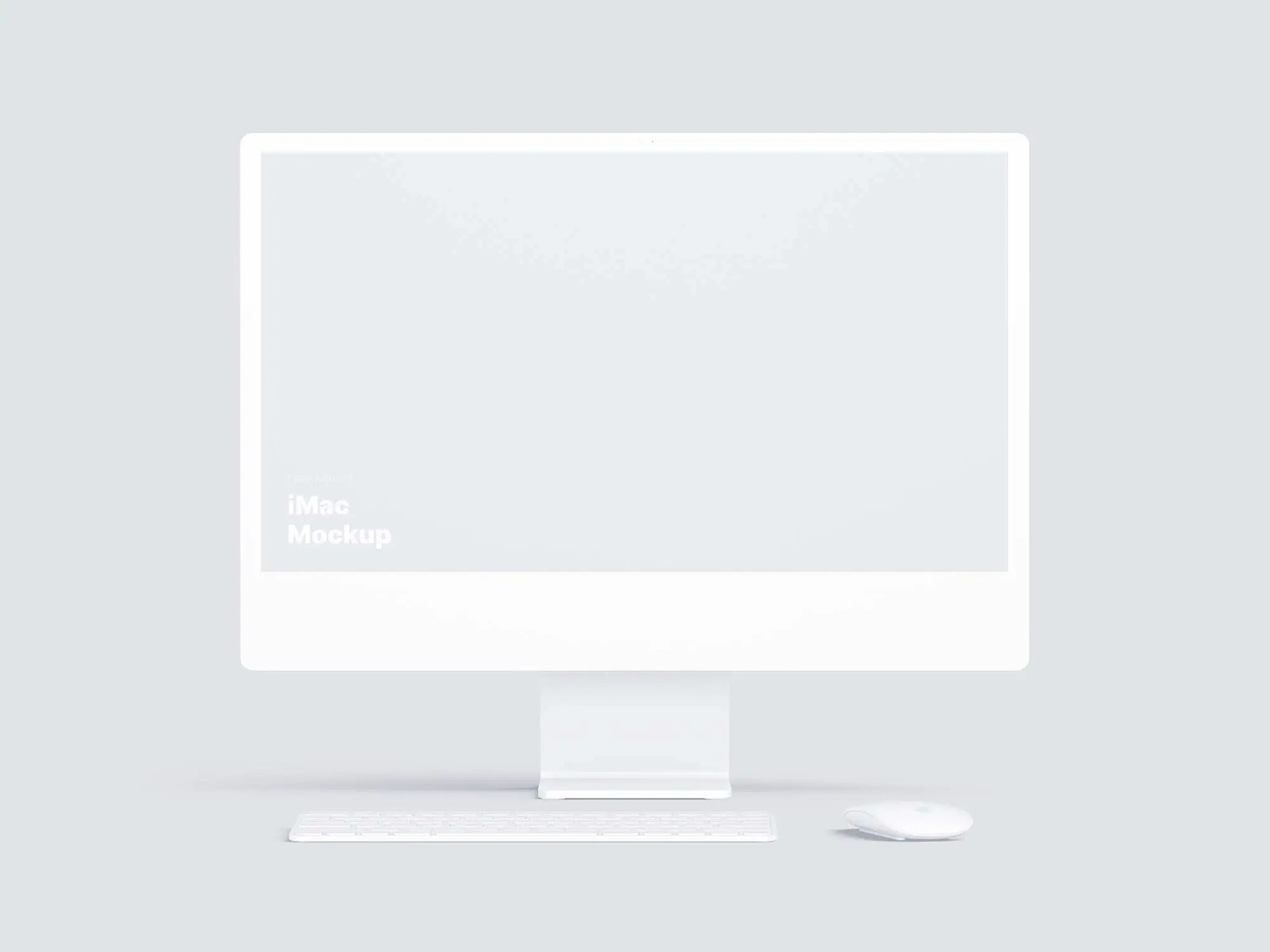 Free iMac 24-inch (2021) Mockup | Commercial License Ready