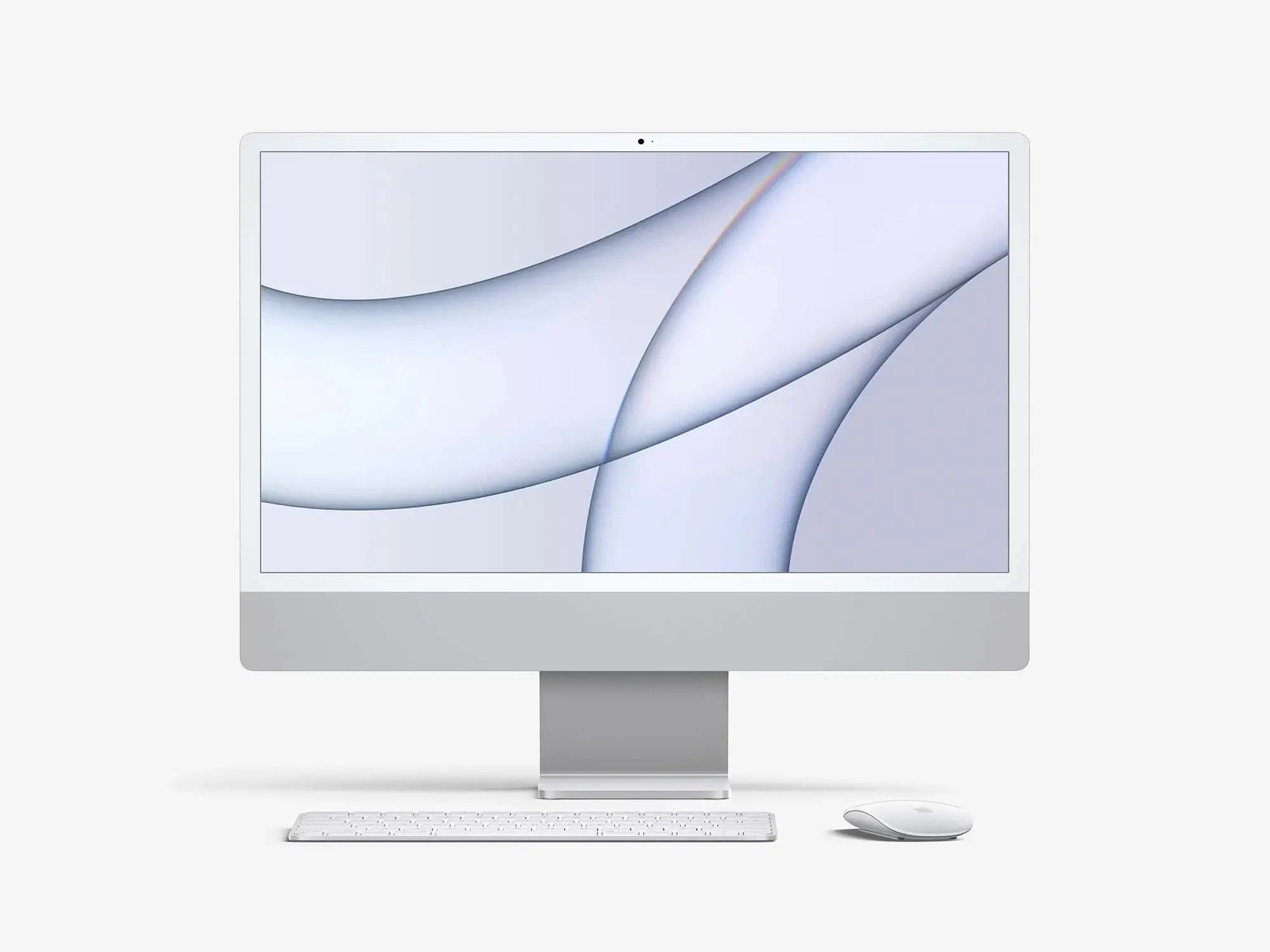 Free iMac 24-inch (2021) Mockup | Full Resolution File
