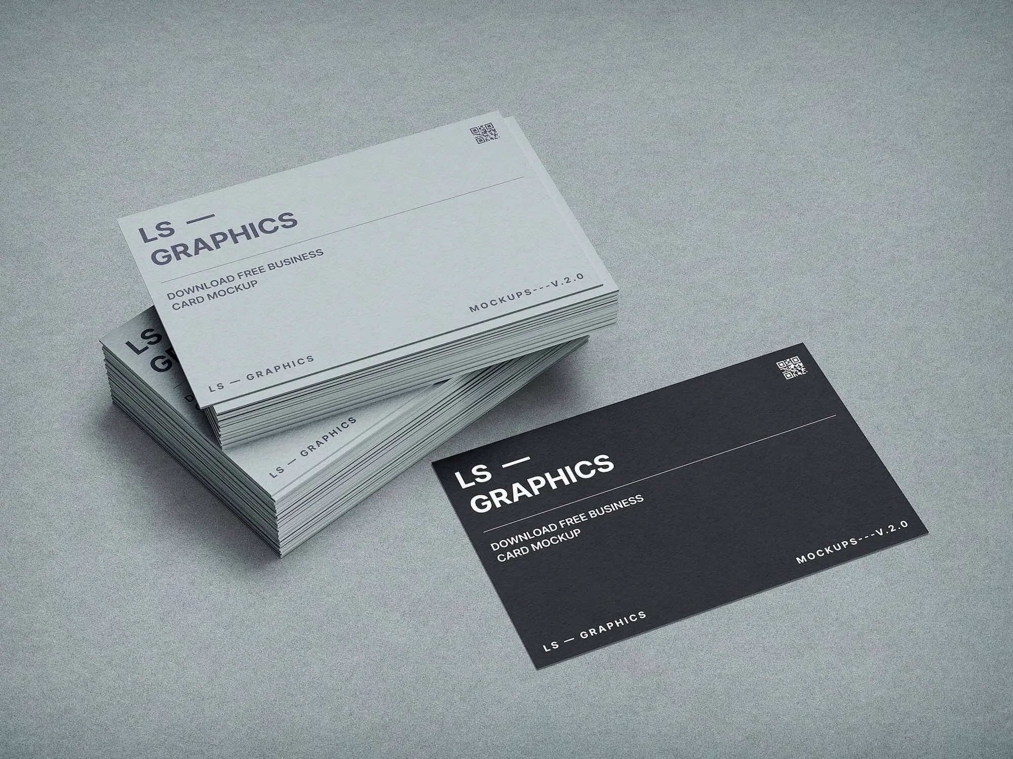 Free Stacked Business Cards Mockup PSD | High Quality Asset