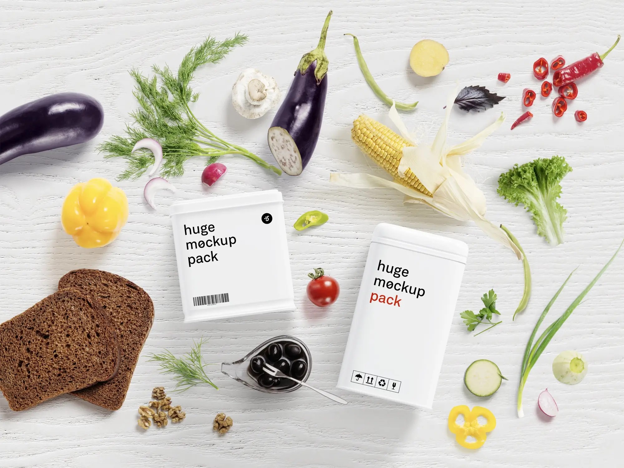 Free Food Mockup Scene Creator | Commercial License Ready