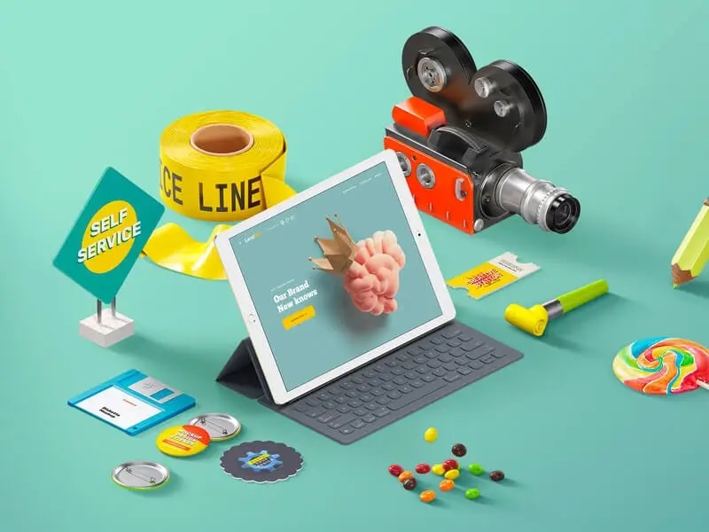 Free Mockups and Header Image