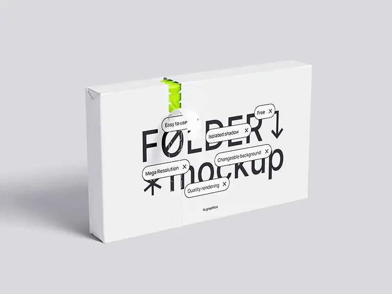 Free Standing Package Mockup with Perforation