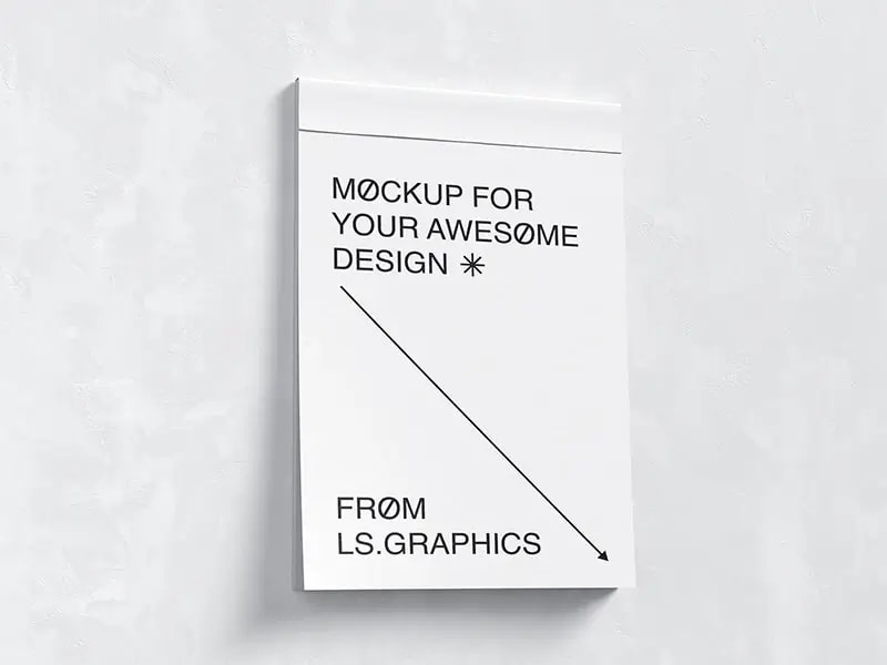 Free Wall To-Do List Cover Mockup