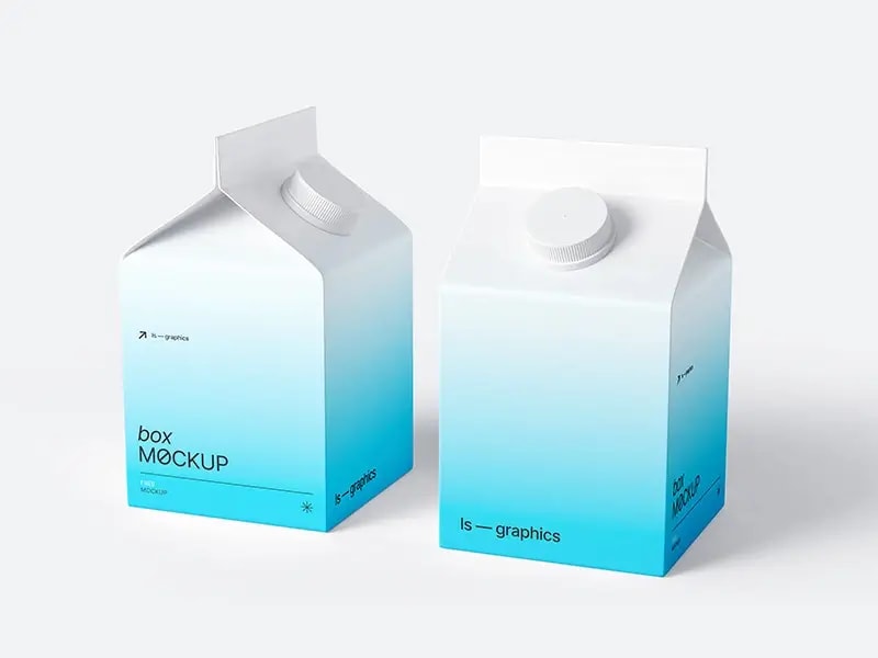Free Food Boxes Packaging Mockup