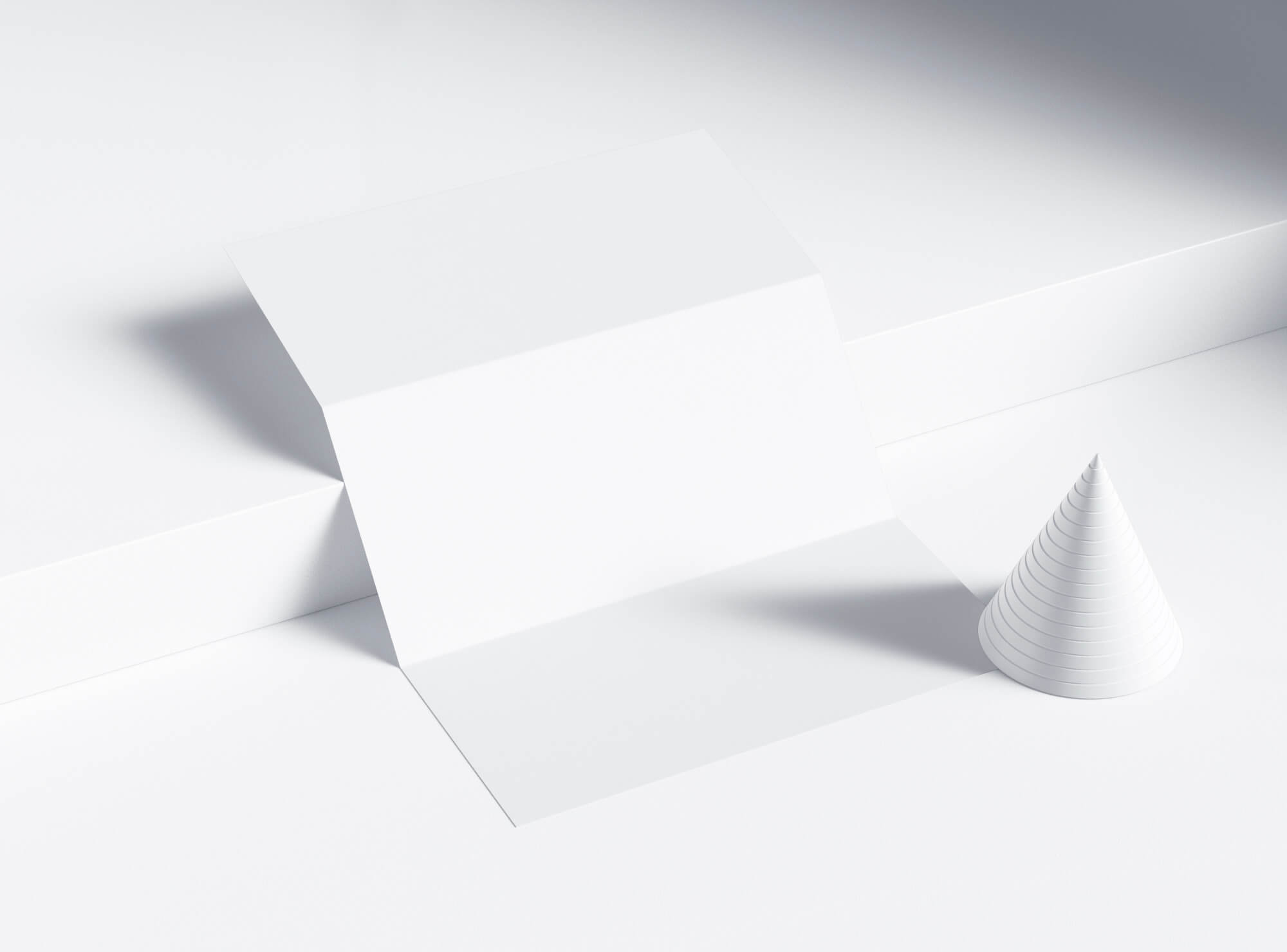 Free Realistic Folded Paper Mockup | Full Resolution File