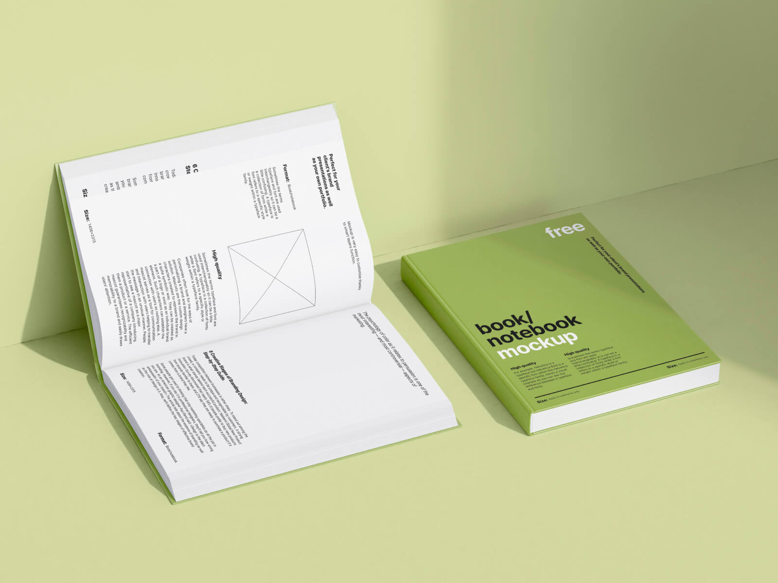 Free 2 Books Mockup