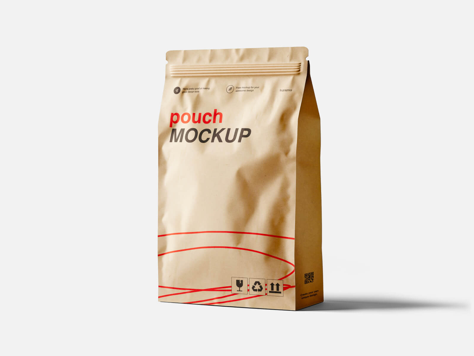 Free Minimalistic Pouch Mockup