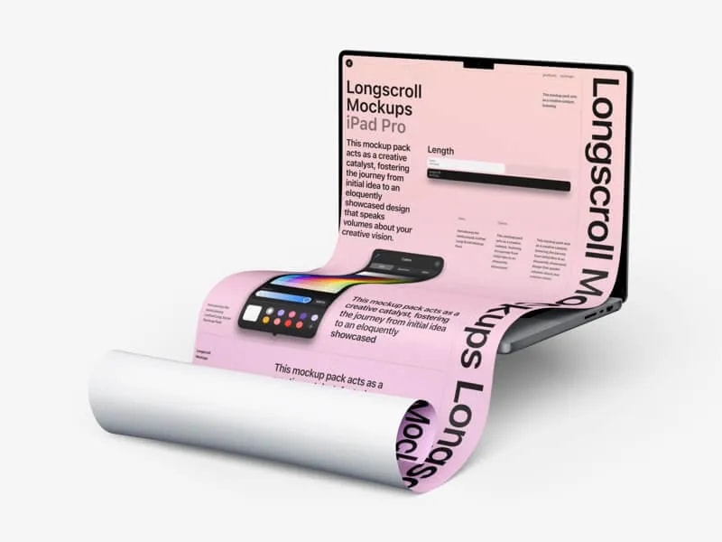 MacBook 16 Pro Longscroll Mockups, 04