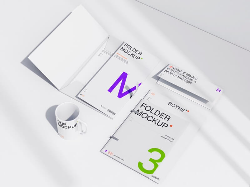 Boyne, Photorealistic Print Mockups and Cup Mockup, EU, 10