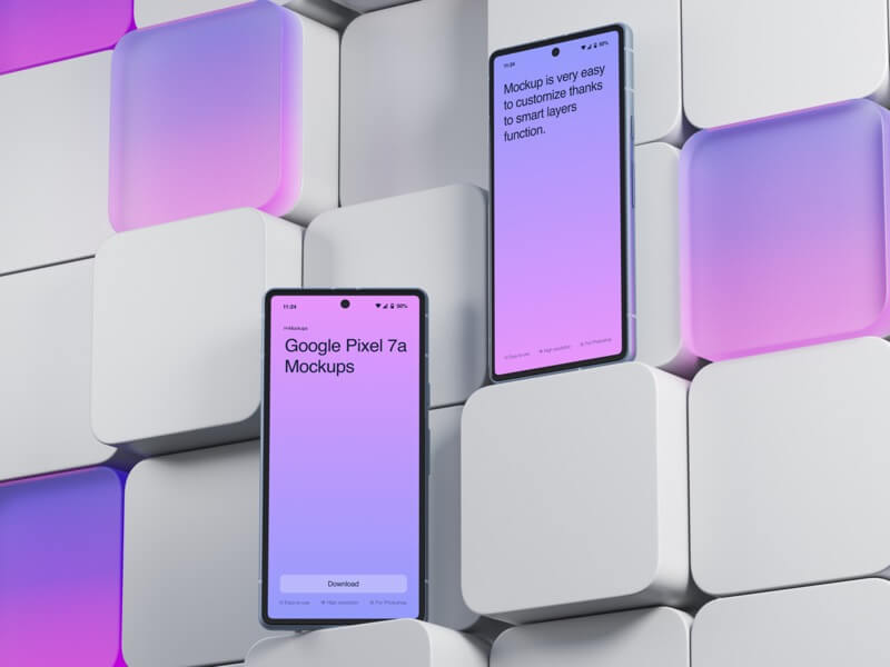 H-Mockups: Google Pixel 7a, 14