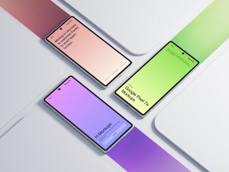 H-Mockups: Google Pixel 7a, 10
