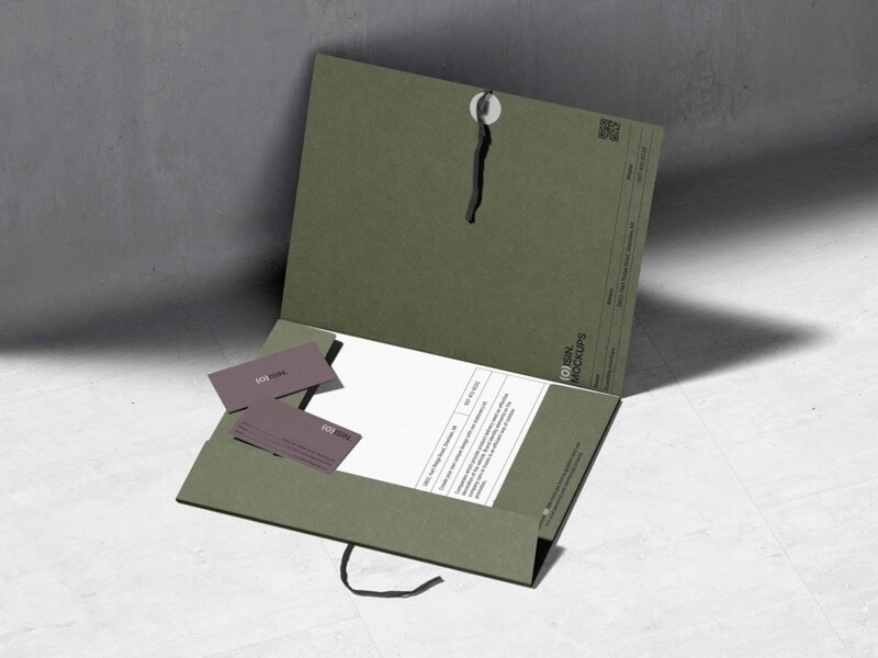 Oisin, Folder Mockup, Paper Mockup, Business Card Mockups, US, 15