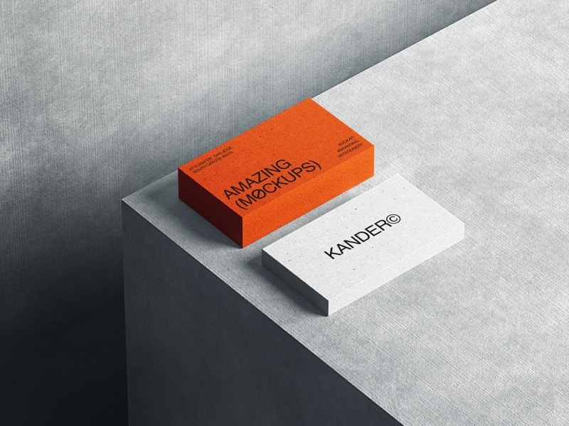 Kander, Minimalistic Business Card Mockups, US 01