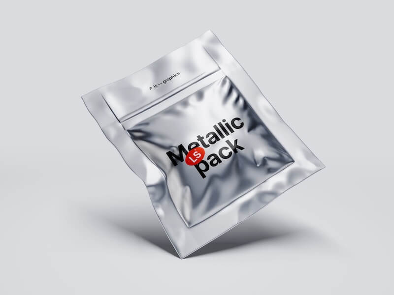 Metallic Packaging Mockup, 03