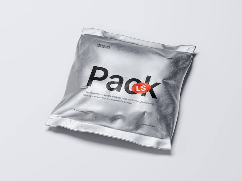 Metallic Packaging Mockup, 06