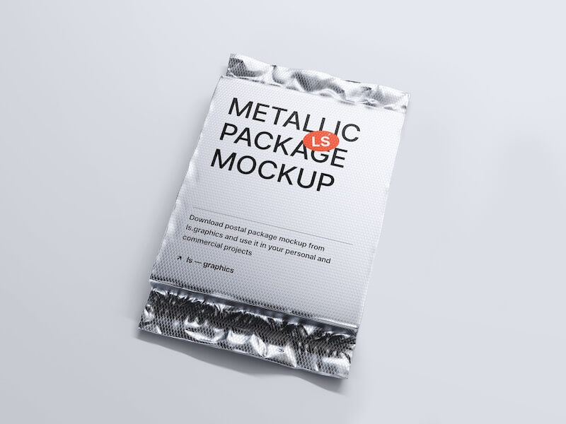 Metallic Packaging Mockup, 08