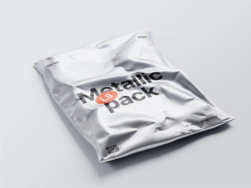 Metallic Packaging Mockup, 02